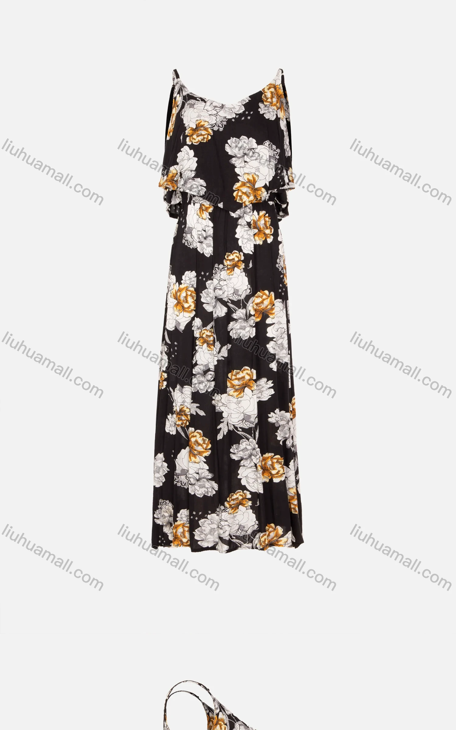 Wholesale Women's Sleeveless Sweetheart Neck Allover Floral Print Cami Dress - Liuhuamall