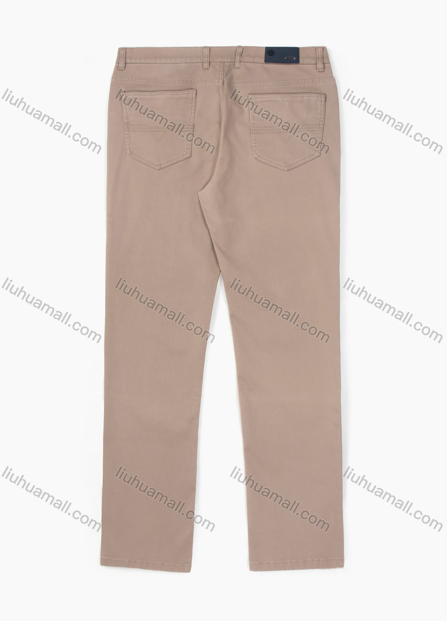 Wholesale Men's Casual Straight Leg Pockets Zipper Fly Plain Chino Pants - Liuhuamall