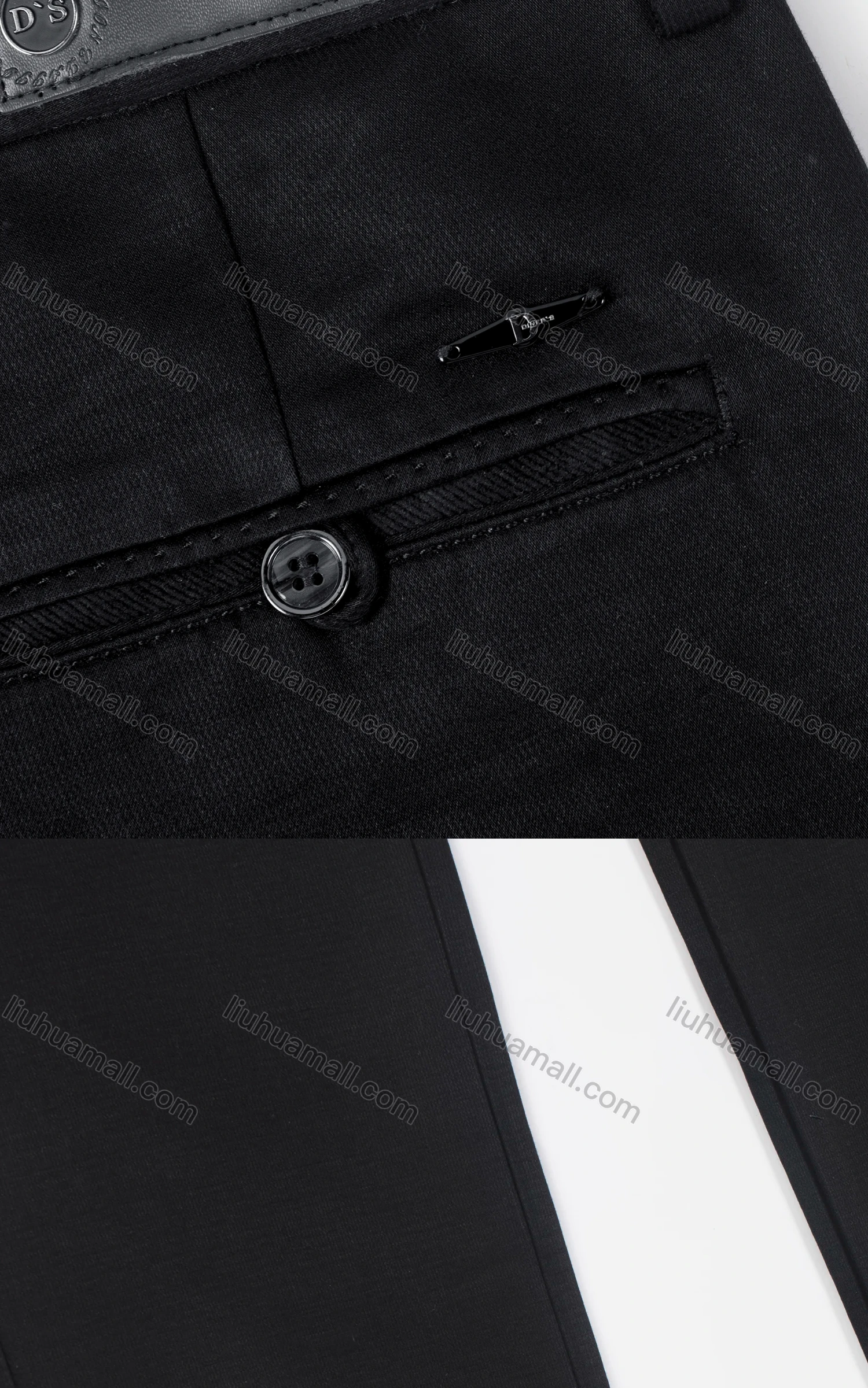 Wholesale Men's Casual Straight Leg Pockets Zipper Fly Plain Chino Pants - Liuhuamall