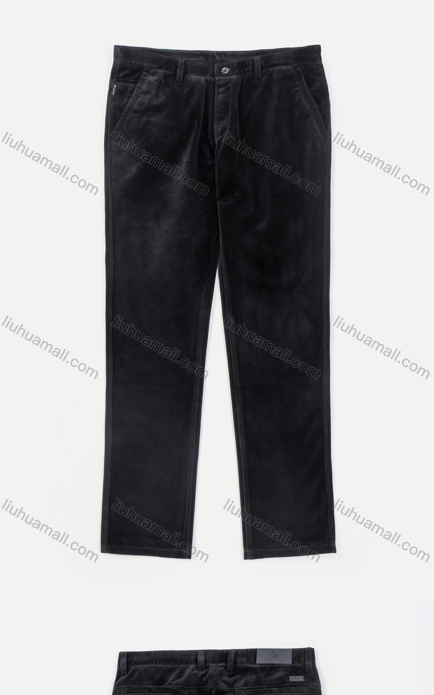 Wholesale Men's Casual Straight Leg Pockets Zipper Fly Plain Chino Pants - Liuhuamall