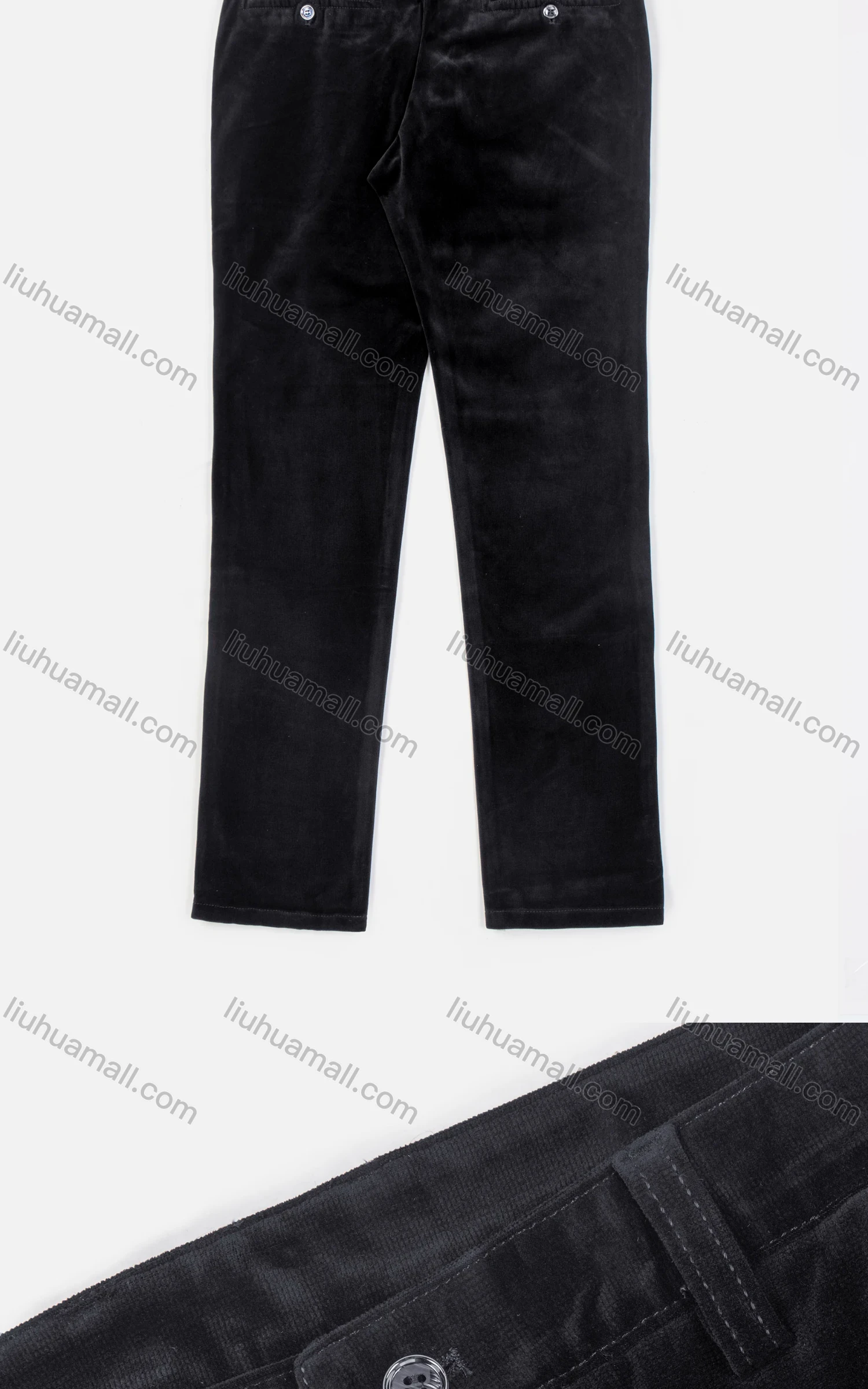 Wholesale Men's Casual Straight Leg Pockets Zipper Fly Plain Chino Pants - Liuhuamall