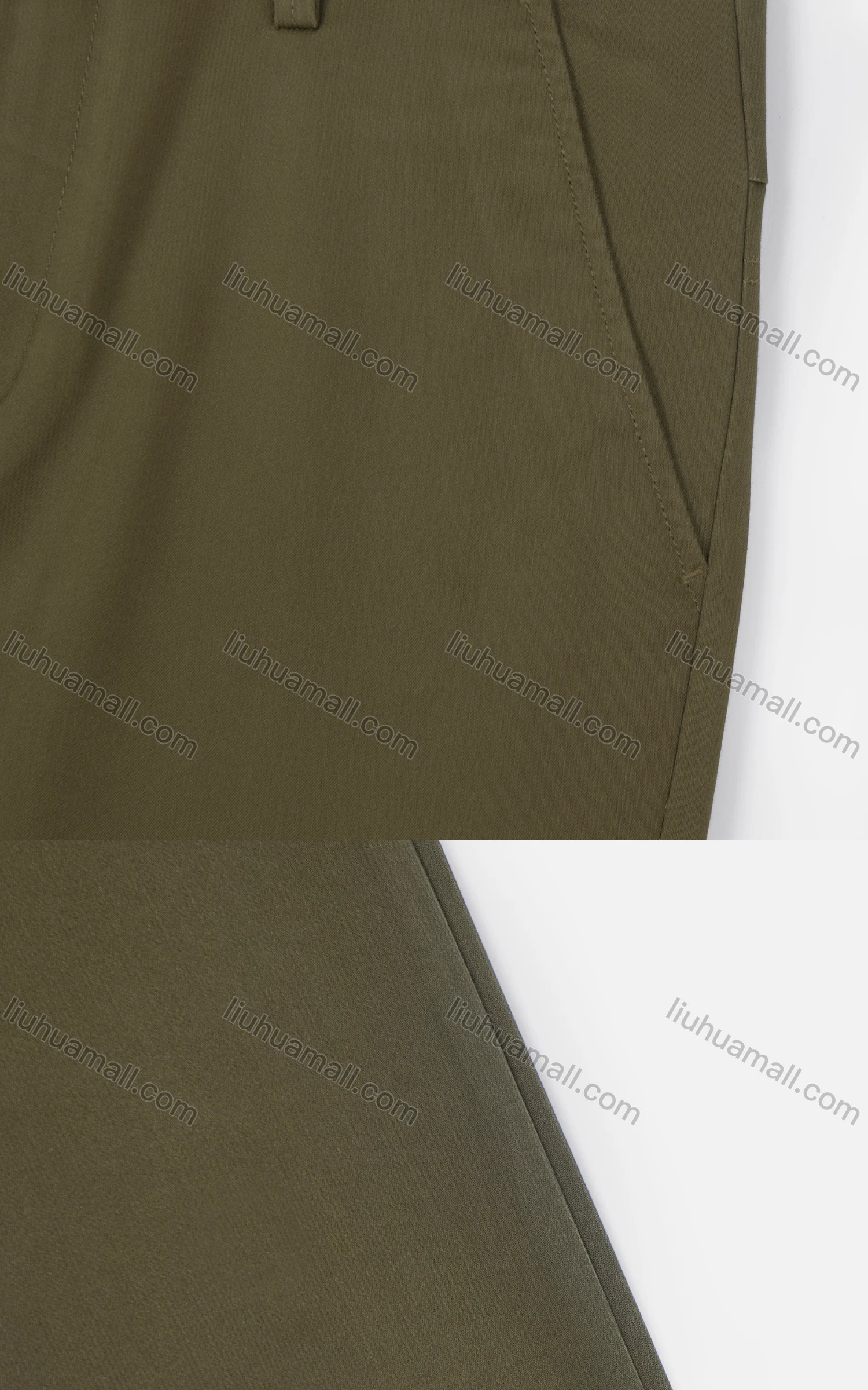 Wholesale Men's Casual Straight Leg Pockets Zipper Fly Plain Chino Pants - Liuhuamall