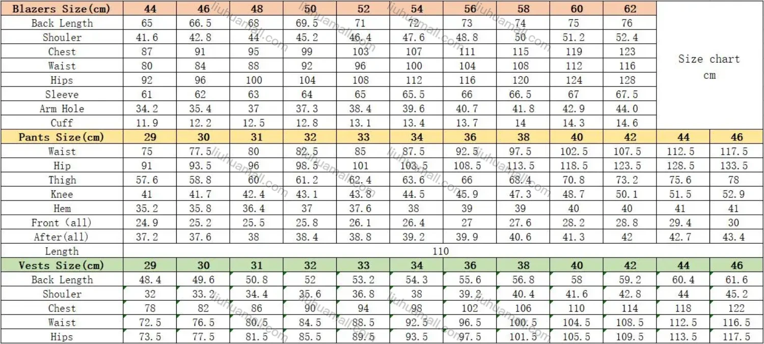 Wholesale Men's Formal Lapel Slim Fit Plaid Print Pockets Single Breasted Waistcoat & Suit Jacket 3 Piece Suit Set - Liuhuamall