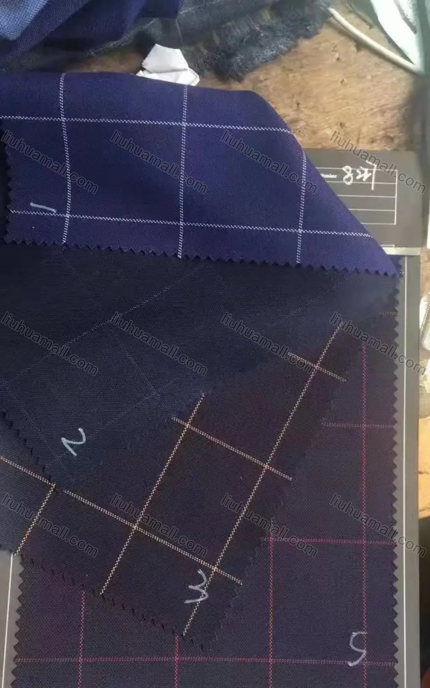 Wholesale Men's Formal Slim Fit Lapel Single Breasted Plaid Print Blazer & Trousers 2 Piece Sets - Liuhuamall