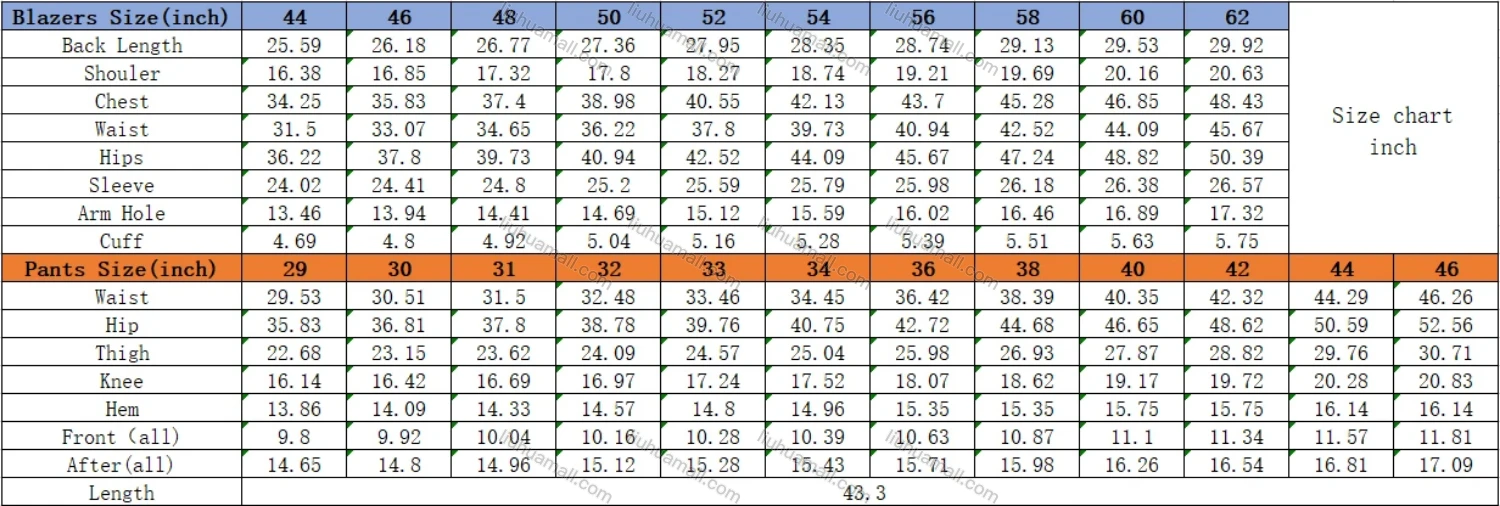 Wholesale Men's Formal Slim Fit Lapel Contrast Plaid Print Pockets Single Breasted Blazer & Trousers 2 Piece Sets - Liuhuamall