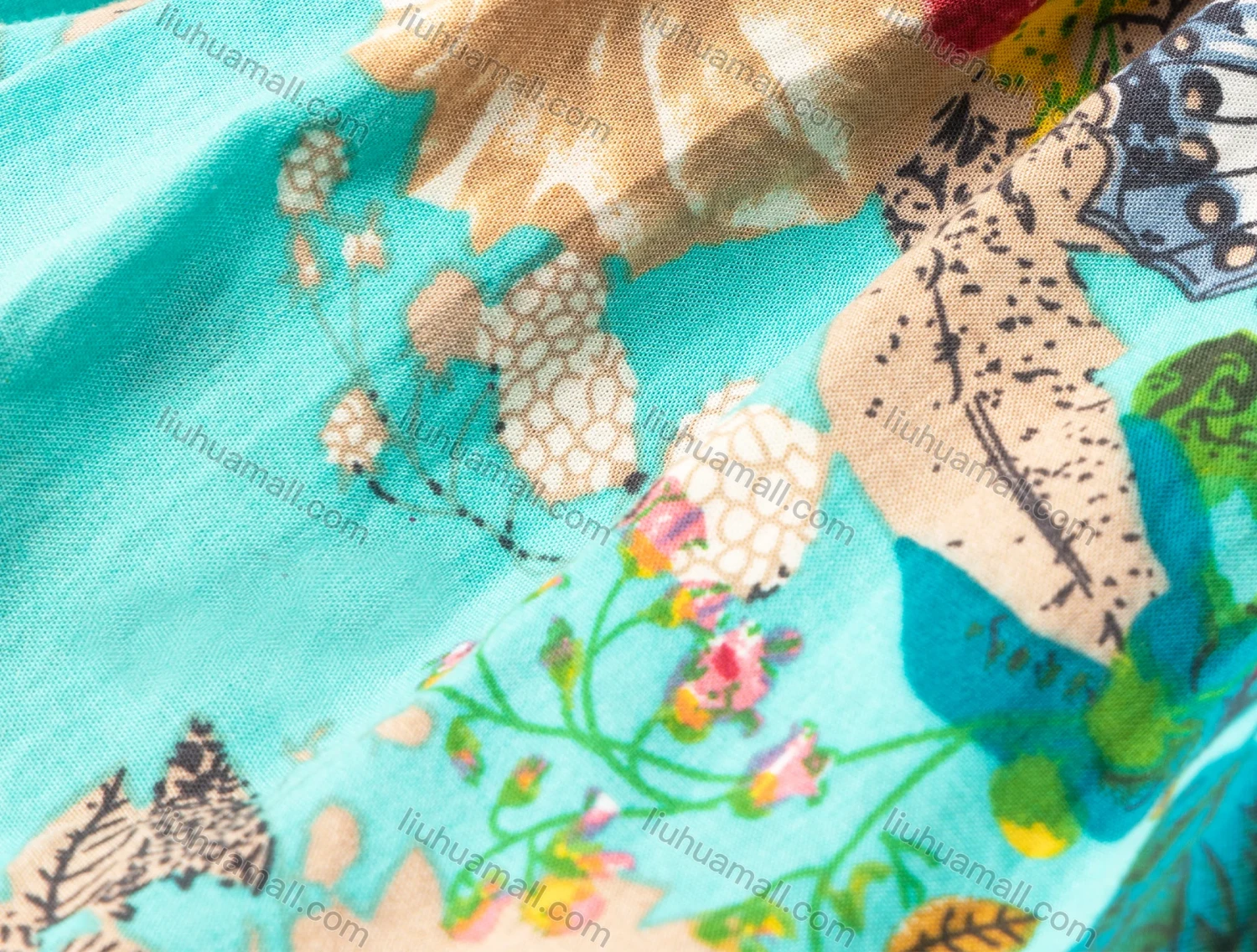 Wholesale Women's Spring Spaghetti Strap Sleeveless Floral Print Pleated Maxi Dress - Liuhuamall