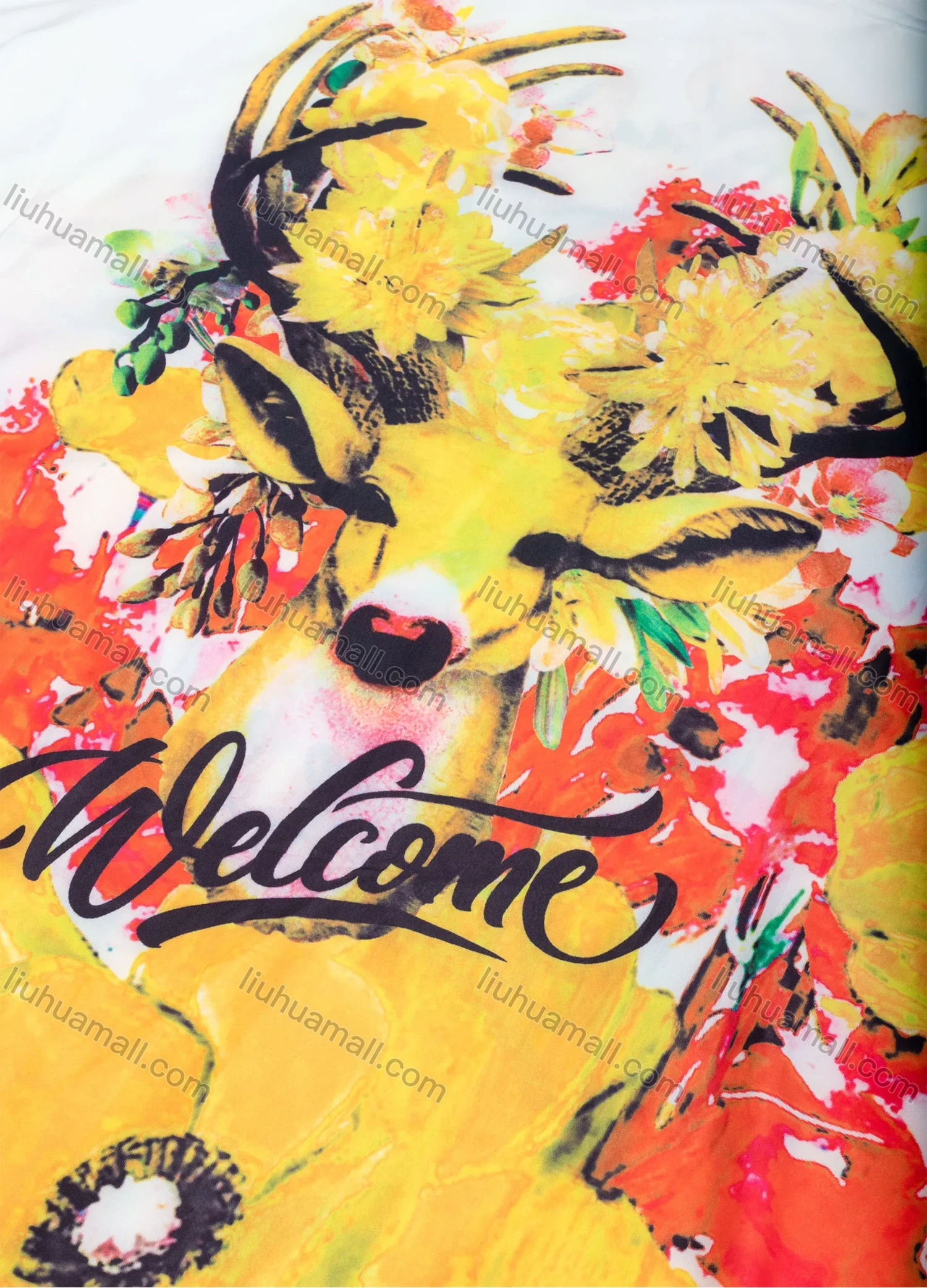 Wholesale Women's African Batwing Sleeve Boat Neck Plus Size Robe Deer Floral & Animal Print Kaftan Dress - Liuhuamall