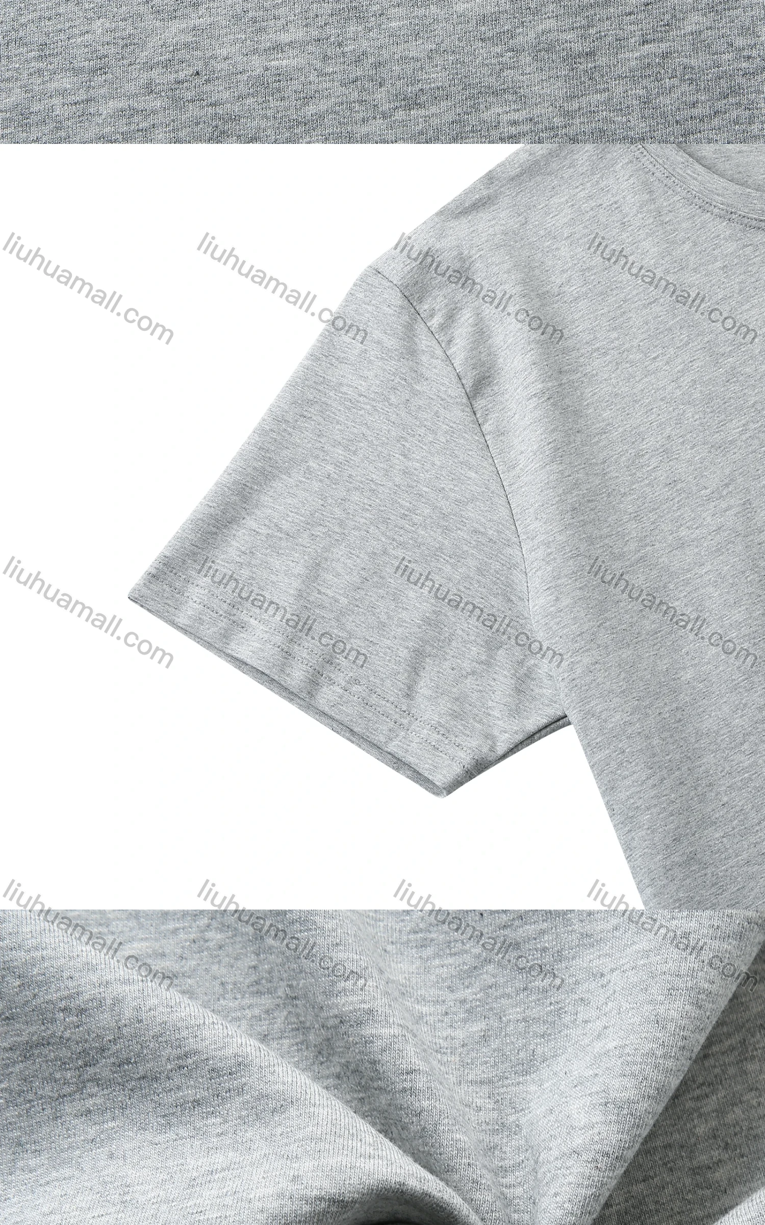 Wholesale Men's Classic Round Neck Plain Embroidered Short Sleeved T Shirt - Liuhuamall