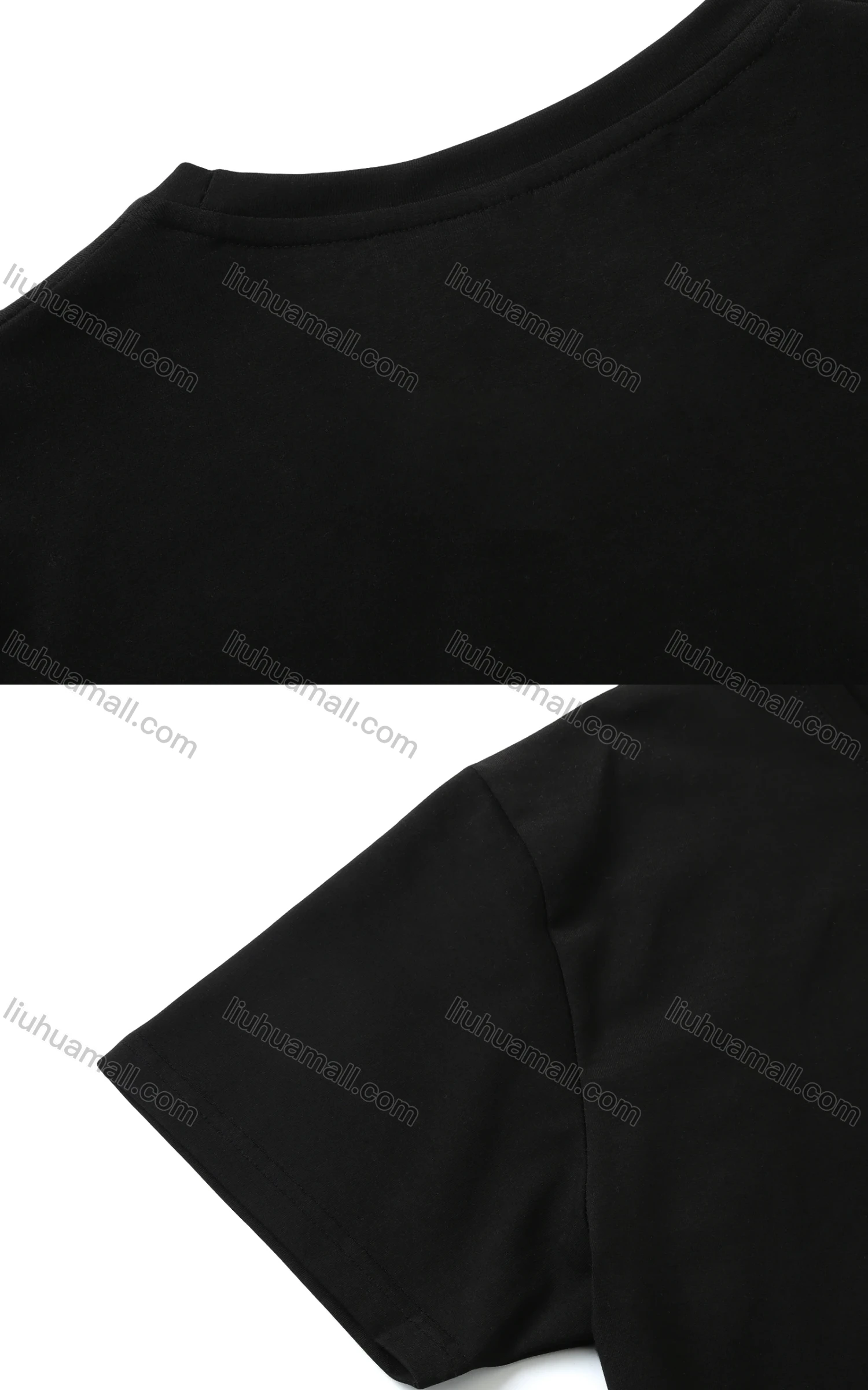 Wholesale Men's Classic Lettler Embroidered Round Neck Plain Short Sleeve T Shirt - Liuhuamall