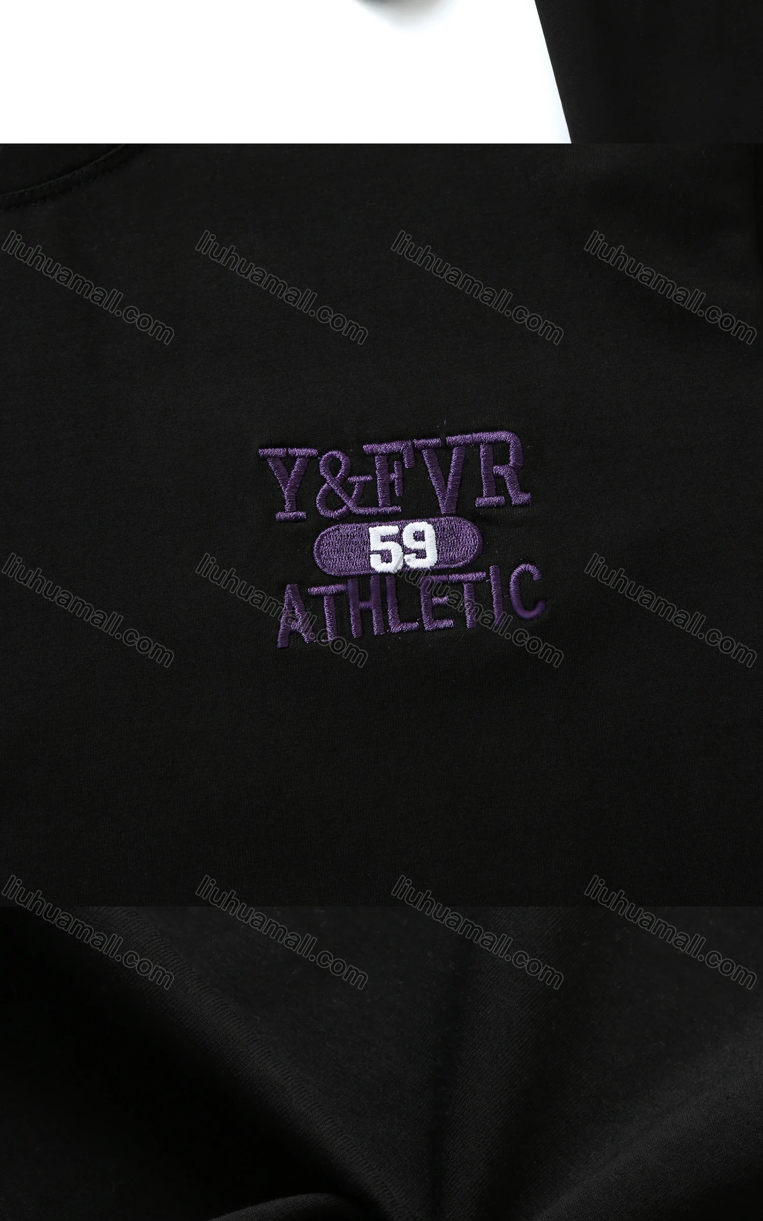 Wholesale Men's Classic Lettler Embroidered Round Neck Plain Short Sleeve T Shirt - Liuhuamall