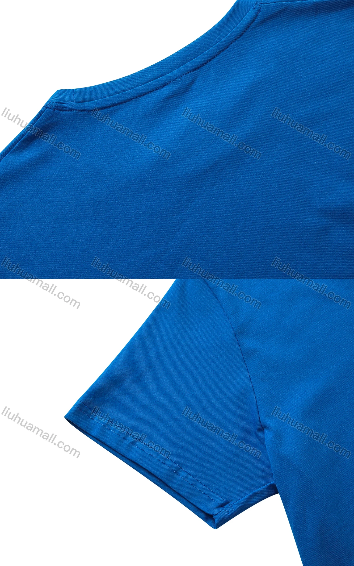 Wholesale Men's Classic Cotton Round Neck Plain Short Sleeve T Shirt - Liuhuamall