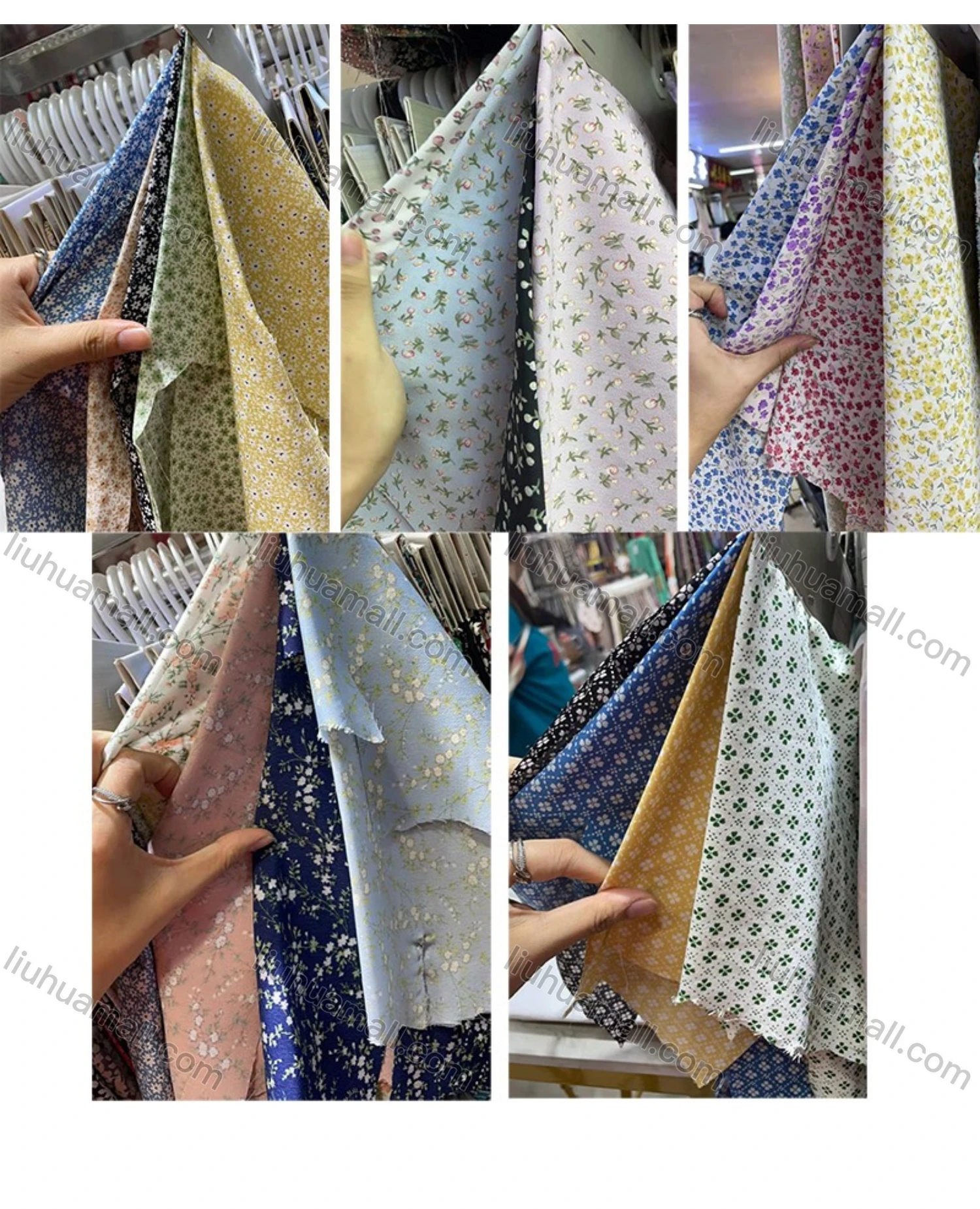 Wholesale Women's Casual Mock Neck Tie Front Floral Print Long Sleeve Midi Dress With Belt - Liuhuamall