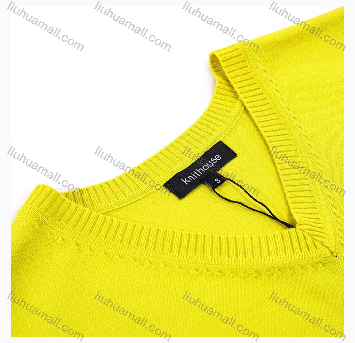 Wholesale Men's Classic Plain V Neck Sleeveless Jumpers Knit Sweater Vest - Liuhuamall