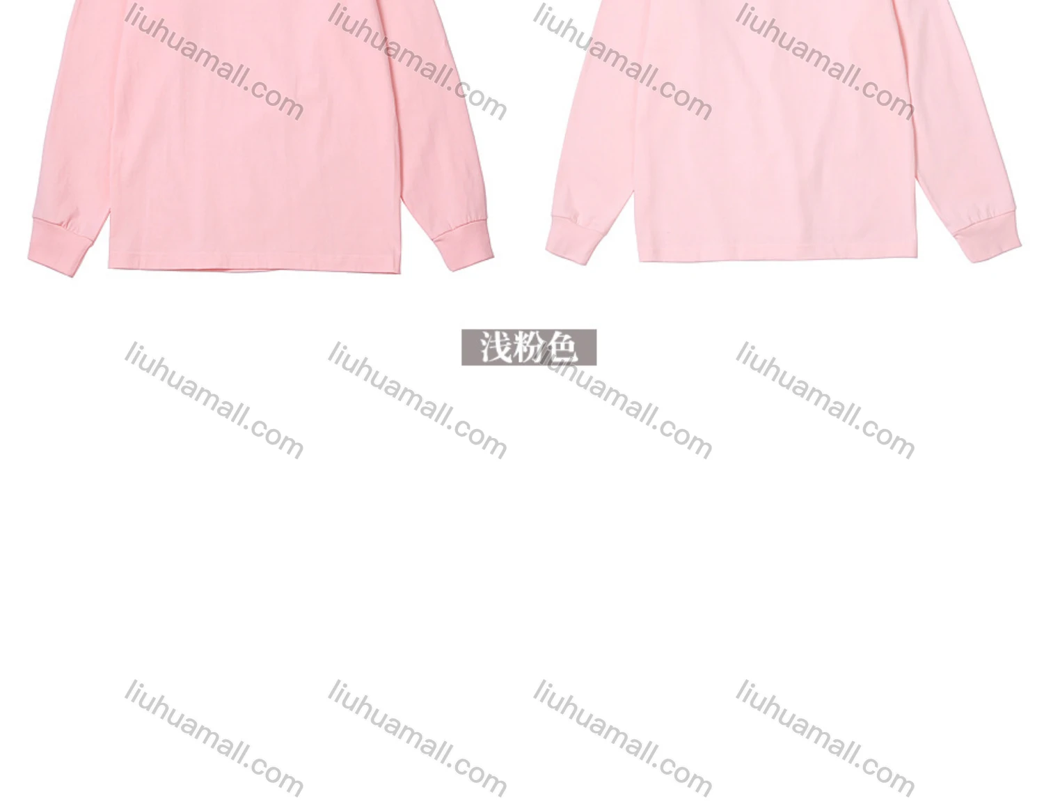 Wholesale Men's Casual Basic Round Neck Long Sleeve 250g T-shirt - Liuhuamall