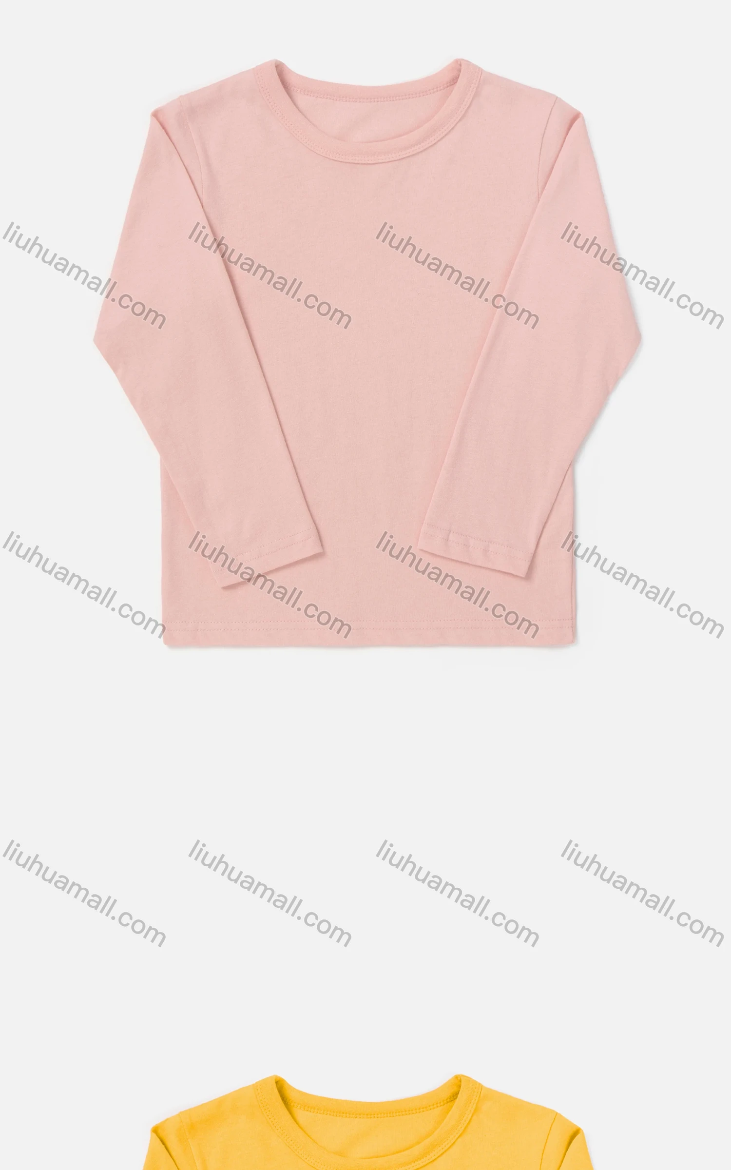 Wholesale Boys' Casual Crew Neck Long Sleeve Plain Tee - Liuhuamall