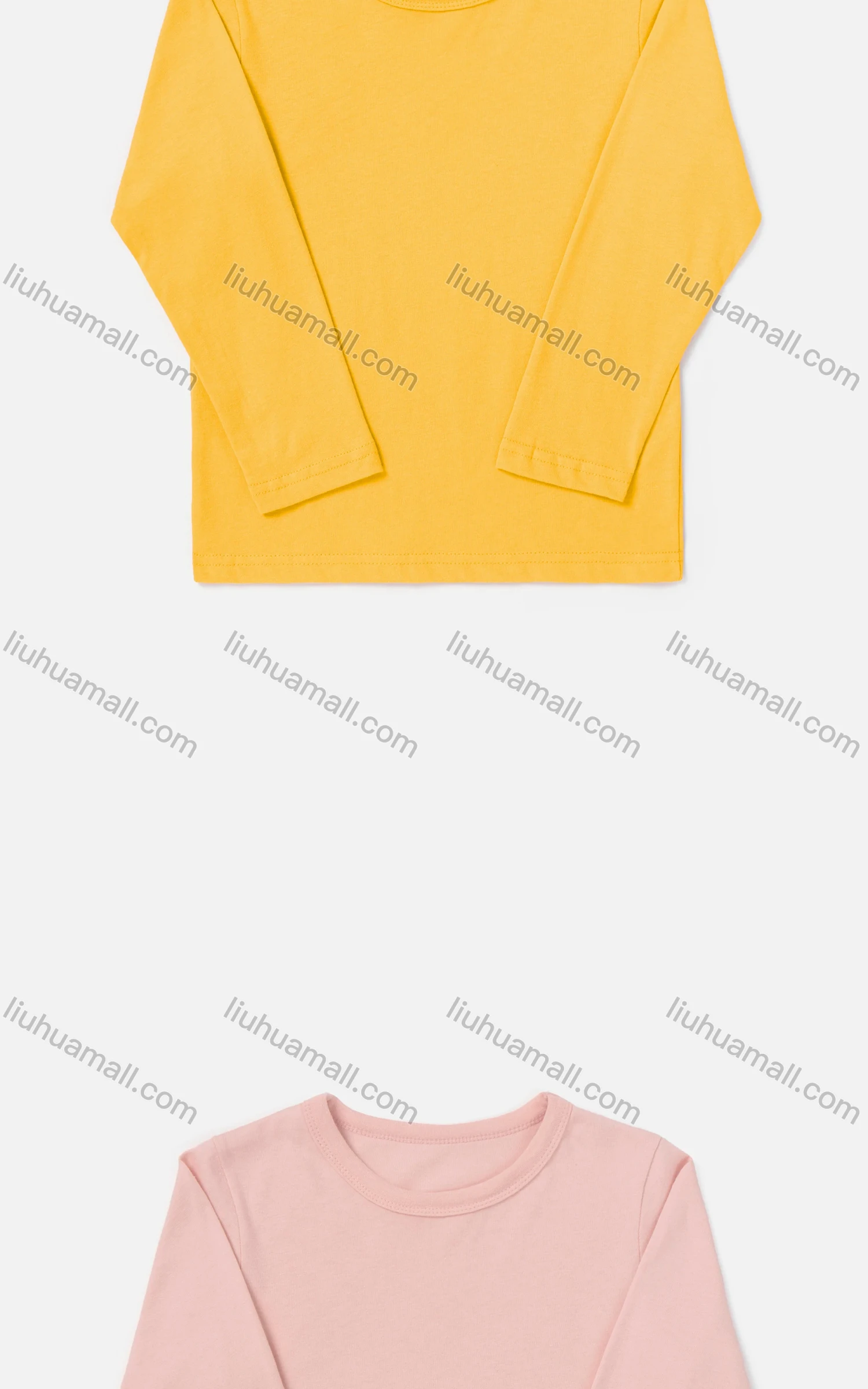 Wholesale Boys' Casual Crew Neck Long Sleeve Plain Tee - Liuhuamall