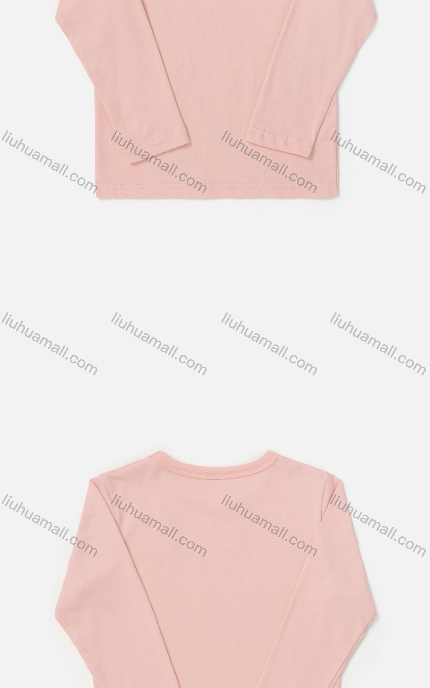 Wholesale Boys' Casual Crew Neck Long Sleeve Plain Tee - Liuhuamall