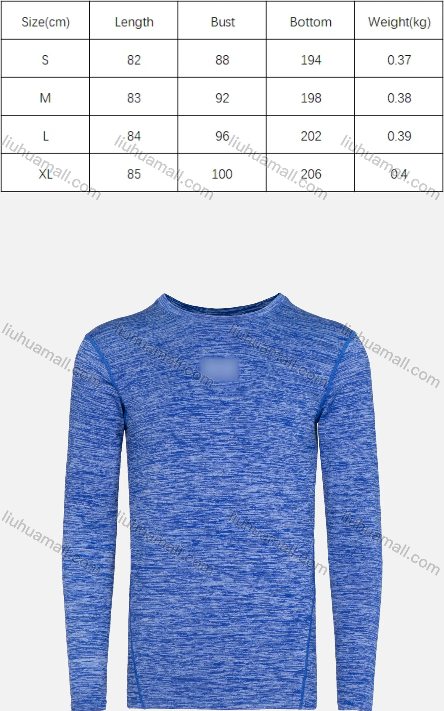 Wholesale Men's Athletic Plain Quick Dry Fitted Crew Neck Long Sleeve Tee - Liuhuamall