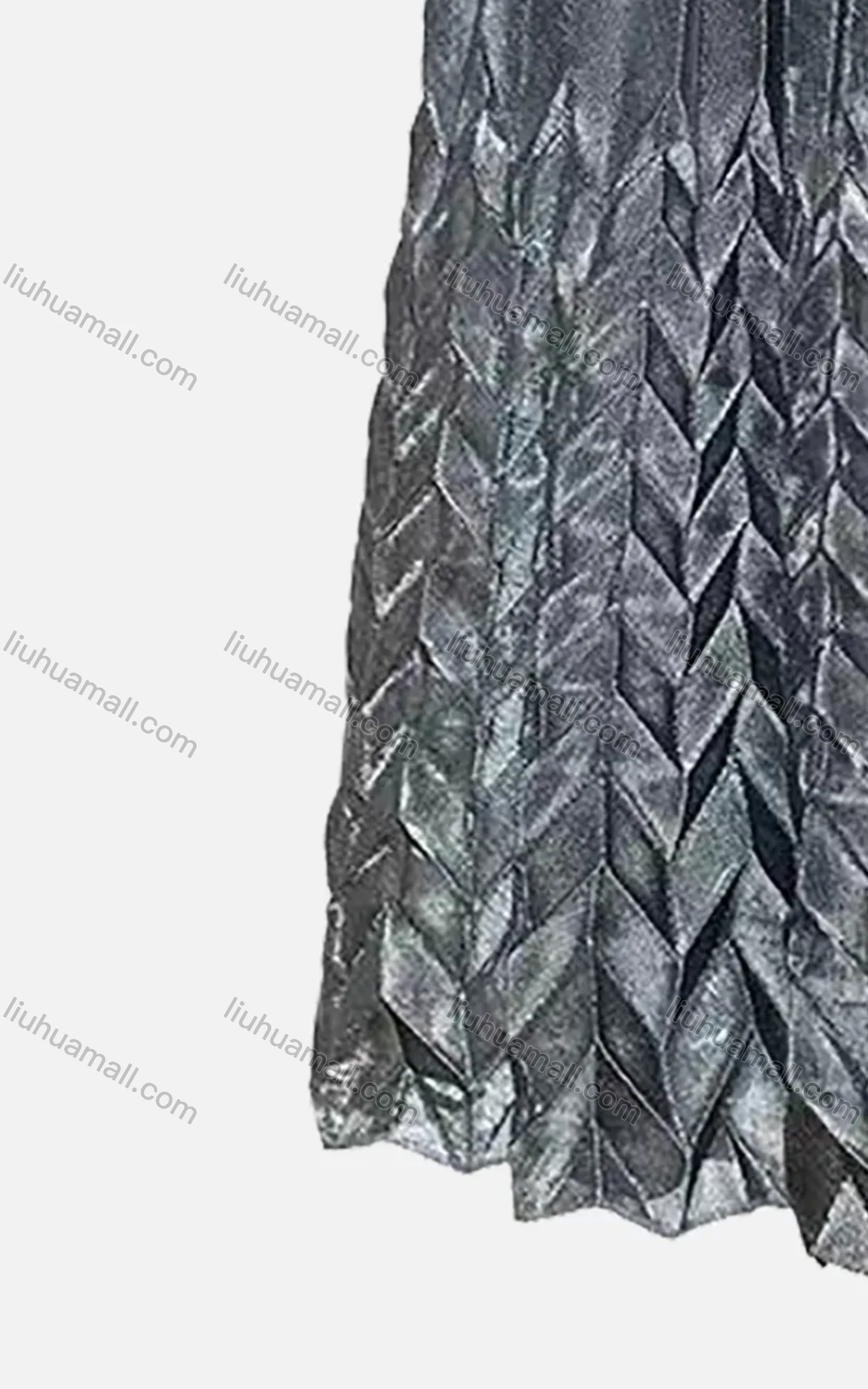 Wholesale Women's Glitters Pleated Elastic Waist Maxi Skirt - Liuhuamall