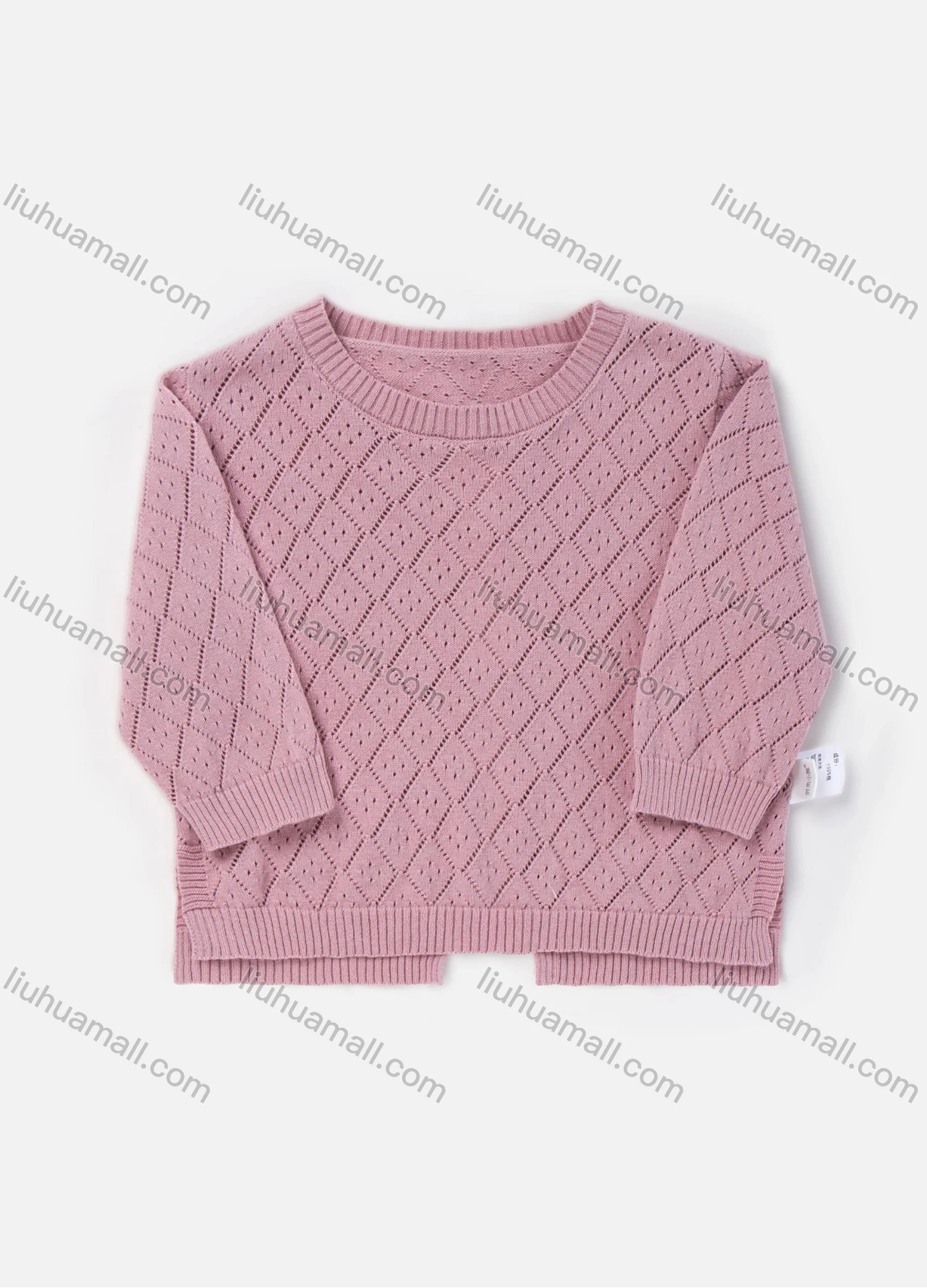 Wholesale Baby's Long Sleeve Plain Button Back Sweater Cardigan - Liuhuamall