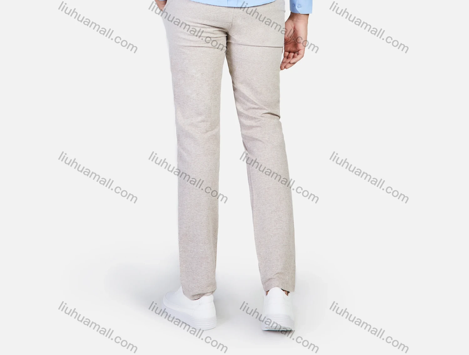 Wholesale Men's 100% Cotton Plain Slim Fit Long Sleeve Business Shirt - Liuhuamall