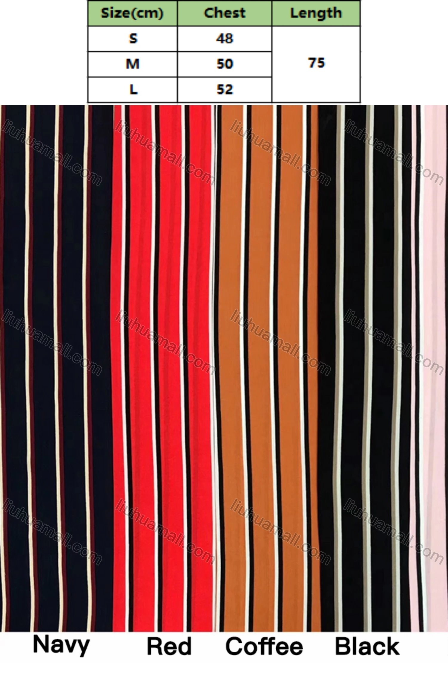 Wholesale Women's V Neck Button Front High Low Hem Striped Print Short Dress With Belt - Liuhuamall