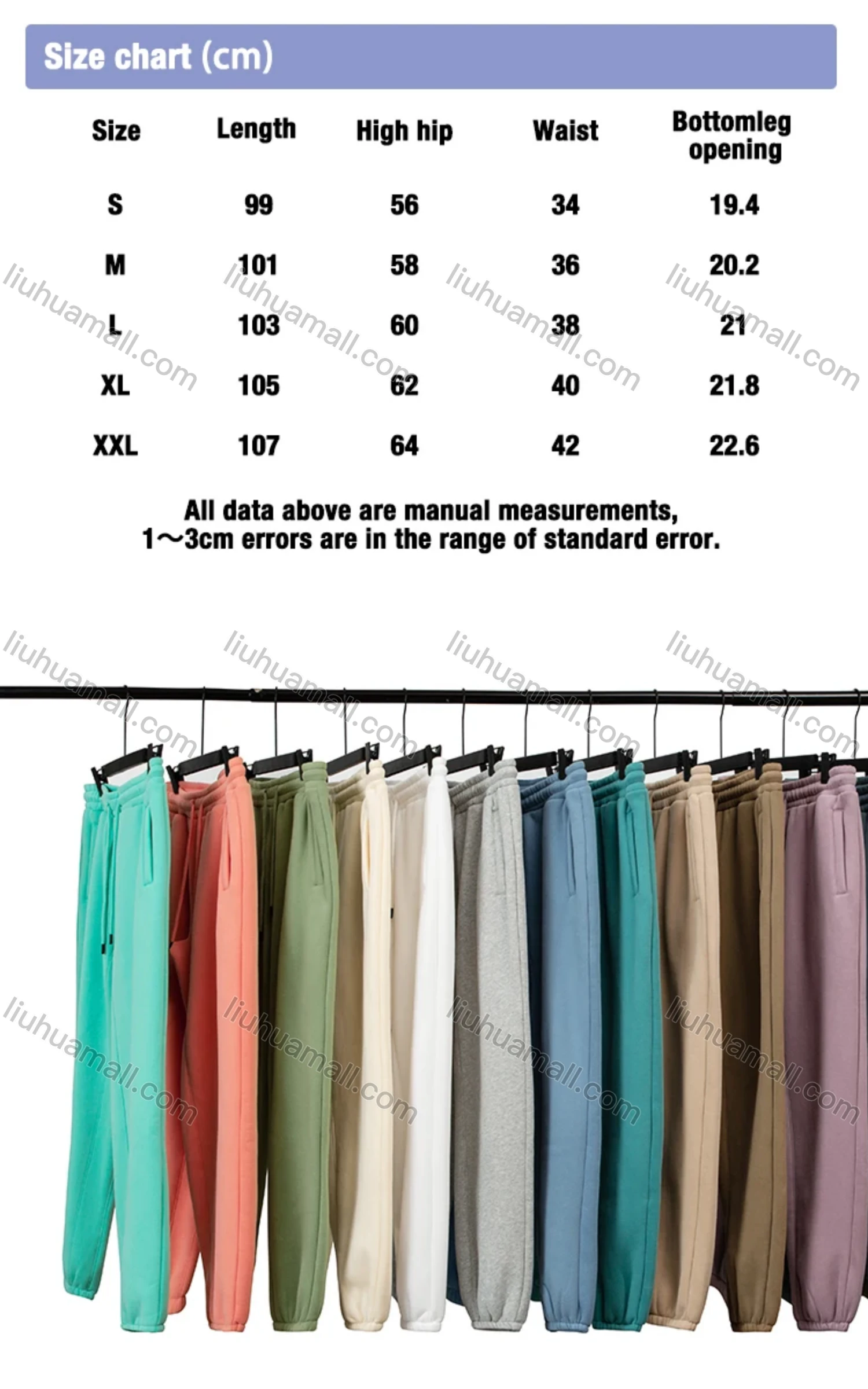 Wholesale Men's Autumn Drawstring Waist Plain Slant Pocket Thermal Sweatpant - Liuhuamall