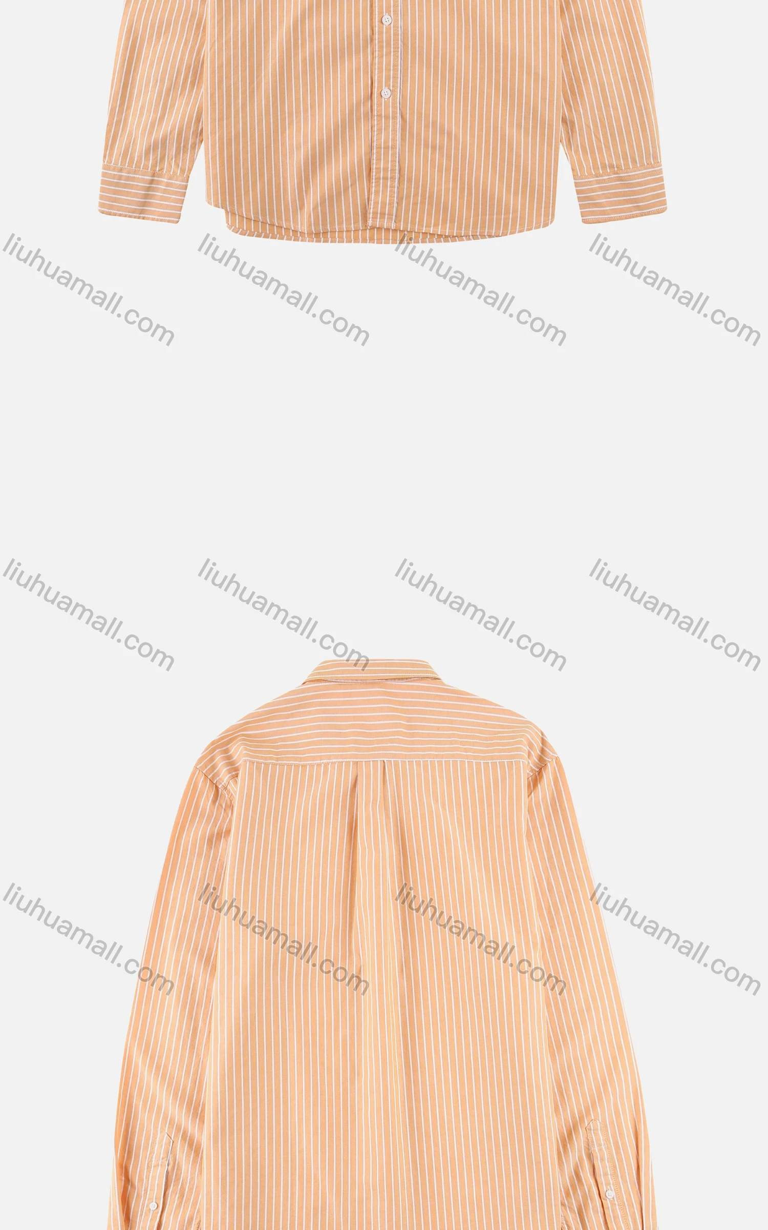 Wholesale Men's 100% Cotton Striped Print Casual Long Sleeve Button Down Shirt - Liuhuamall