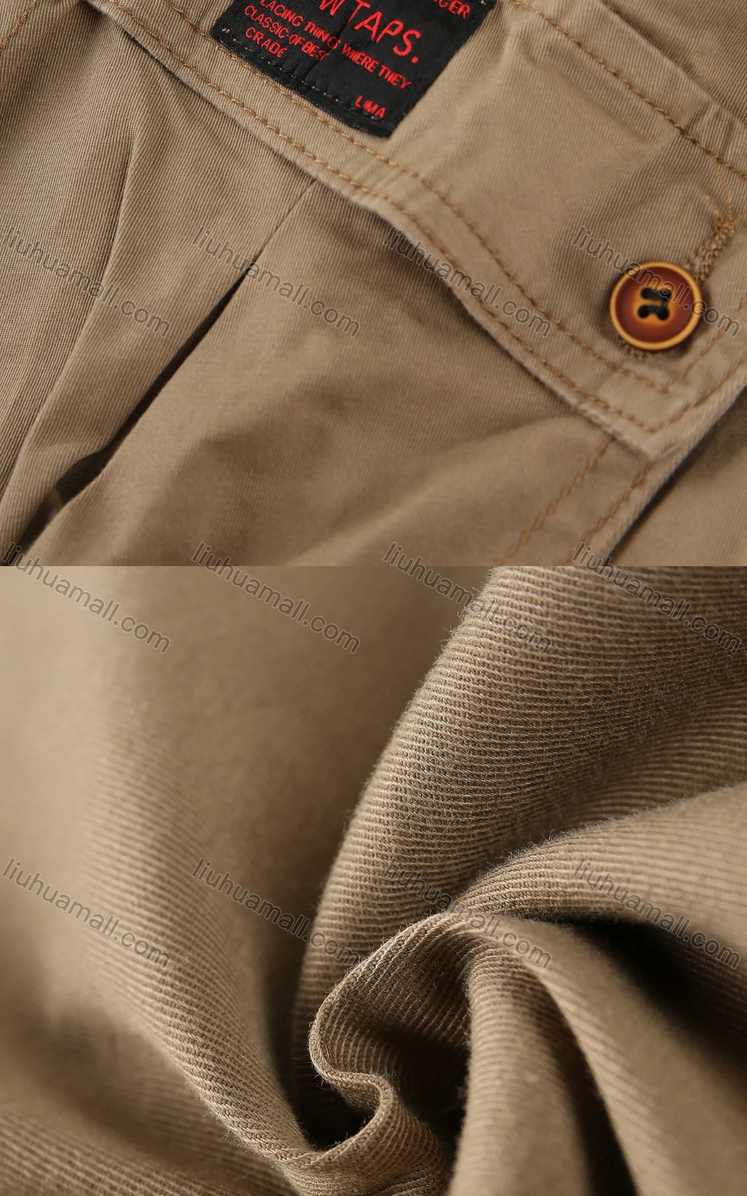 Wholesale Men's Casual Plain Flap Pocket Drawstring Cargo Pant - Liuhuamall