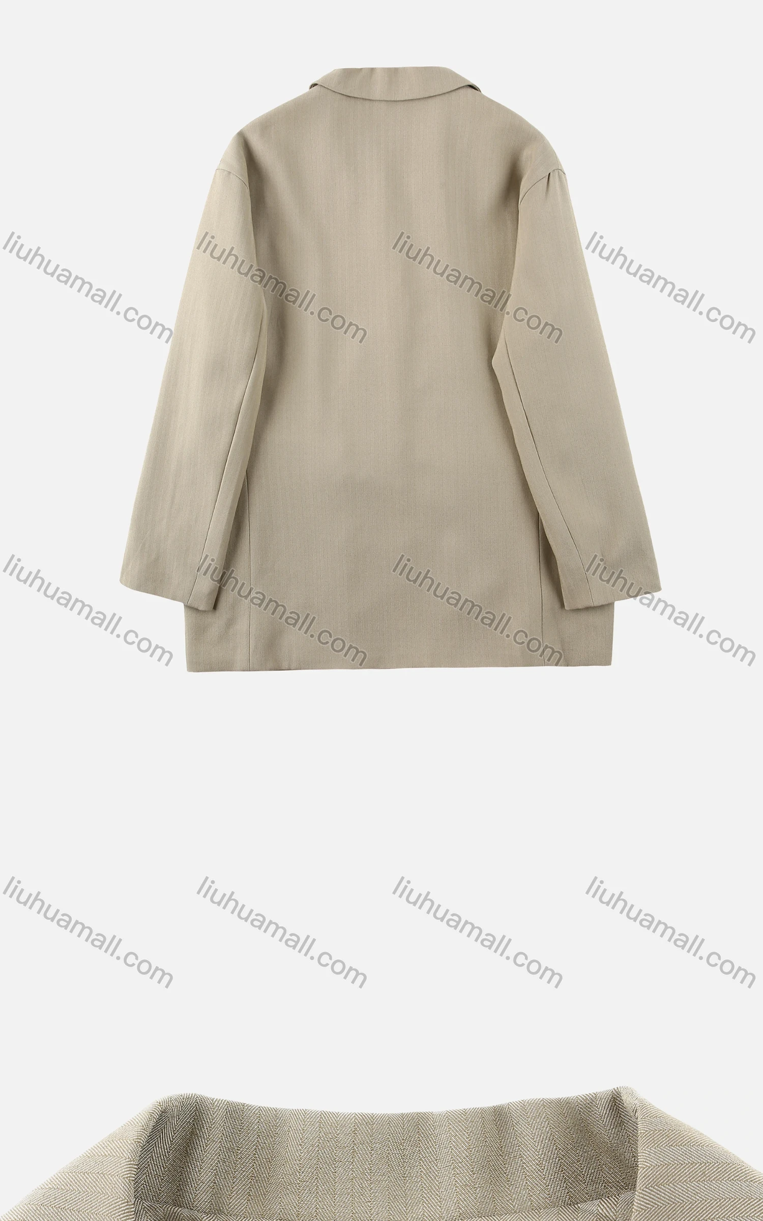 Wholesale Women's Casual Lapel Button Up Long Sleeve Dual Pockets Plain Suit Coat - Liuhuamall