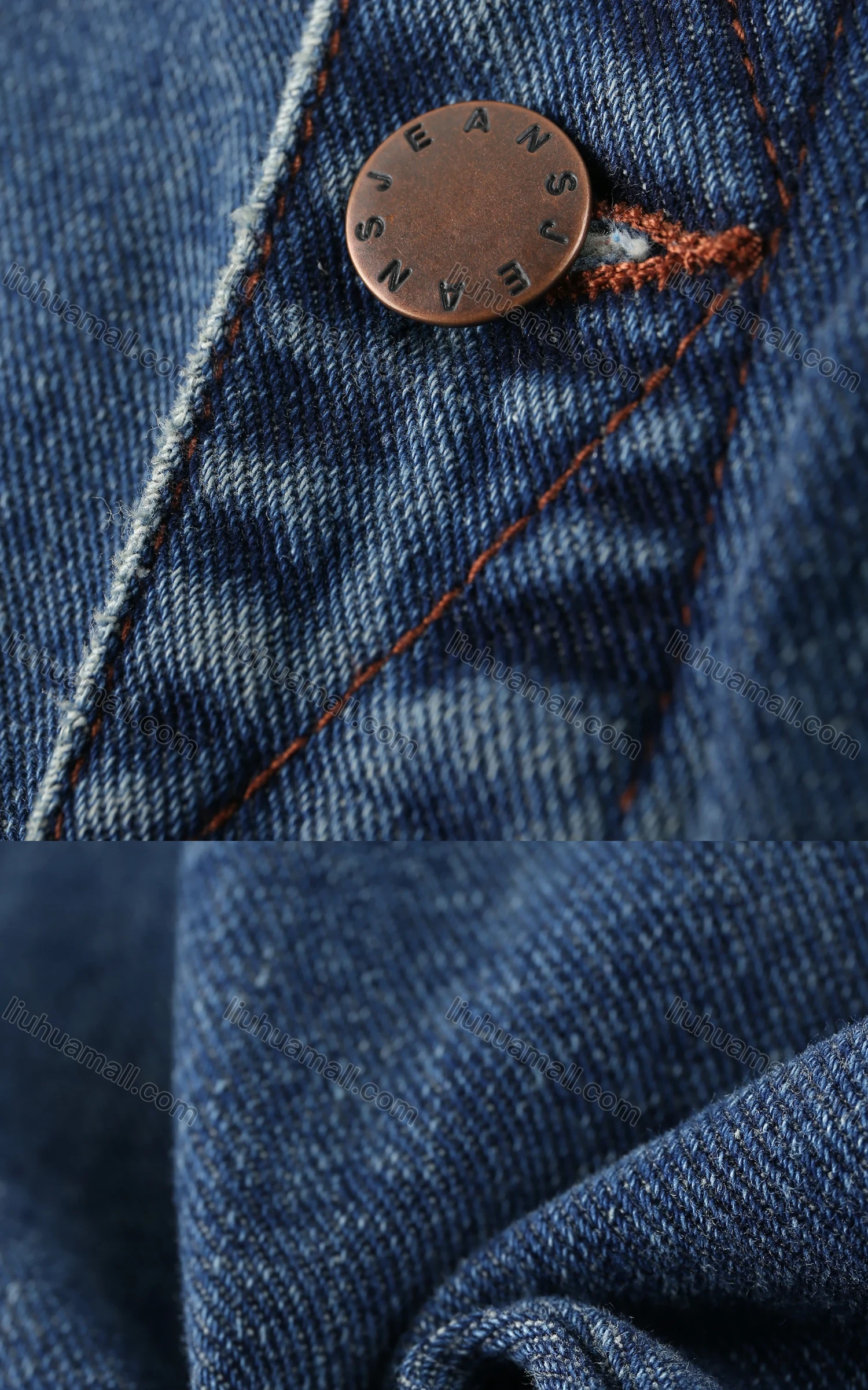 Wholesale Men's Plus Size Outerwear Light Wash Pockets Casual Button Down Denim Vest Jacket - Liuhuamall