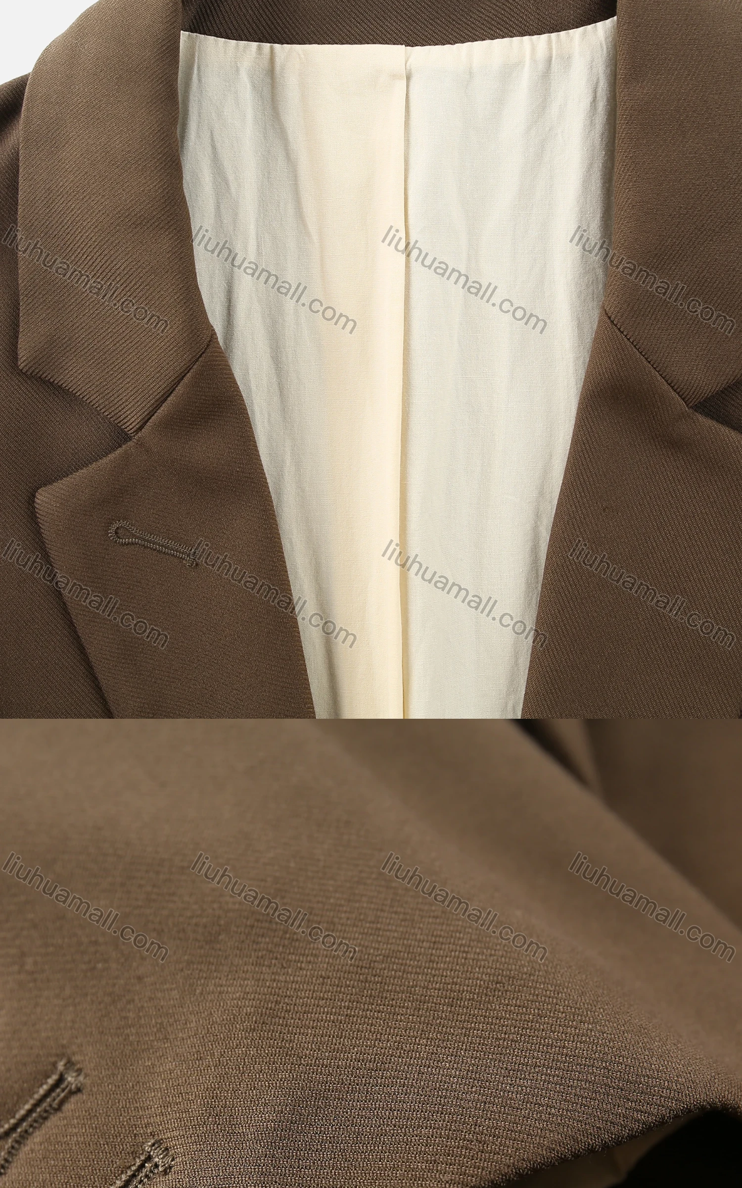 Wholesale Women's Casual Lapel Long Sleeve Buckled Cuff Dual Pocket Knee Length Blazer Suit Coat - Liuhuamall