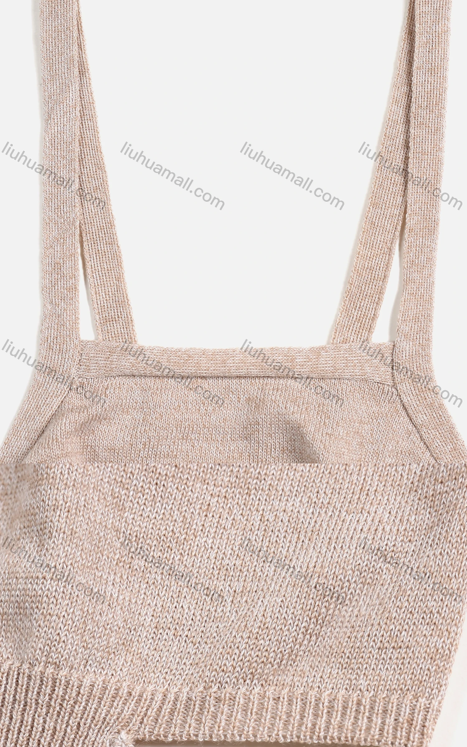 Wholesale Women's Rib-Knit Cut Out Waist Tie Back Open Back Sexy Crop Cami Top - Liuhuamall