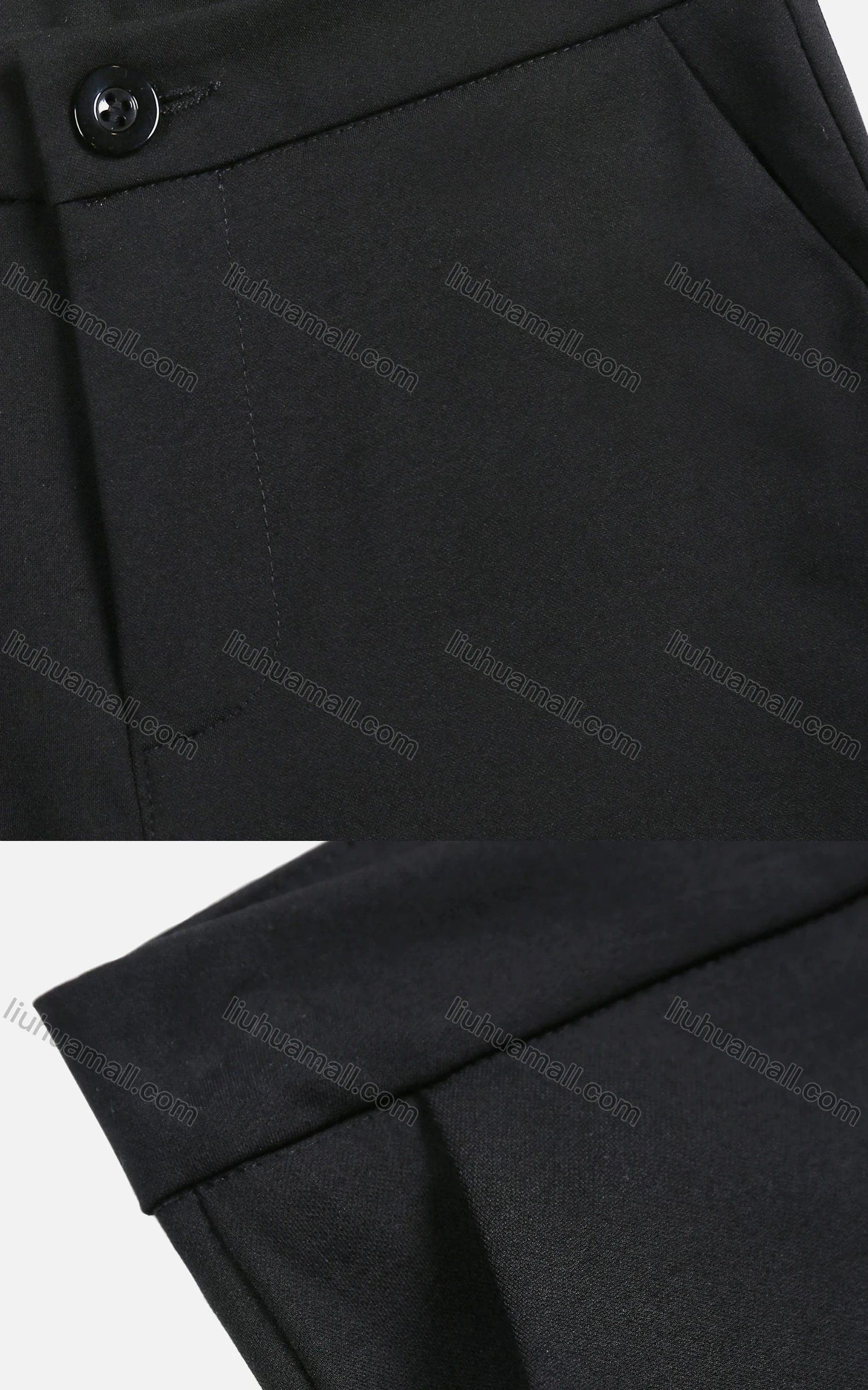 Wholesale Women's Casual Plain Button Closure High Waist Slim Fit Flared Pants - Liuhuamall