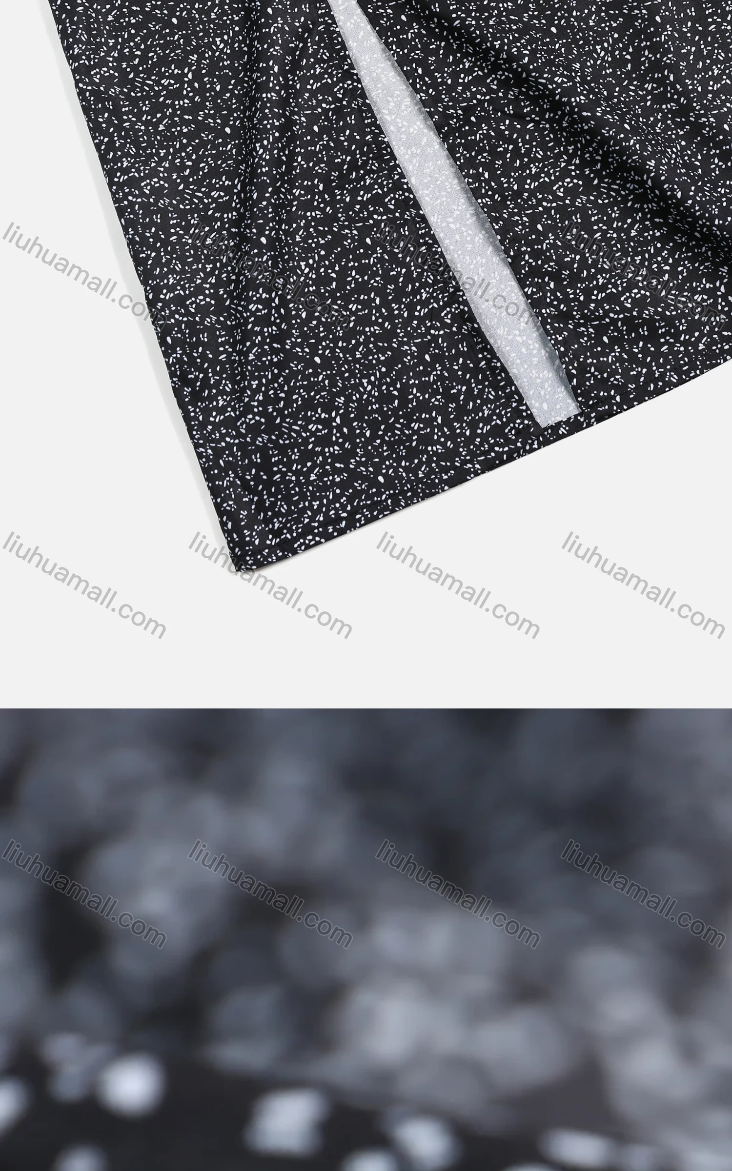 Wholesale Women's Classic Allover Print Puff Sleeve Split Hem Casual Short Dress - Liuhuamall