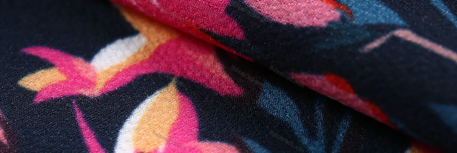 Wholesale Women's Summer Flower Print Crew Neck Asymmetrical Hem Ruffle Sleeve Top - Liuhuamall