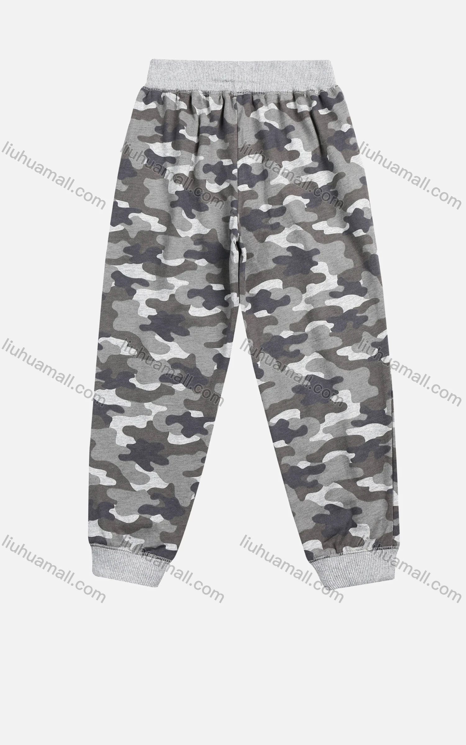 Wholesale Boys' Casual Allover Camo Print Cotton Elastic Waist Ankle Length Jogger - Liuhuamall