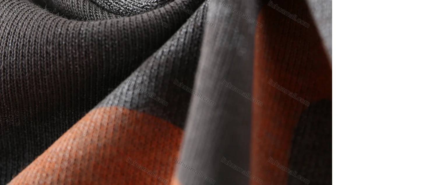 Wholesale Men's Array Letter Print Round Neck Ribbed Cuff Thermal Sweatshirt - Liuhuamall