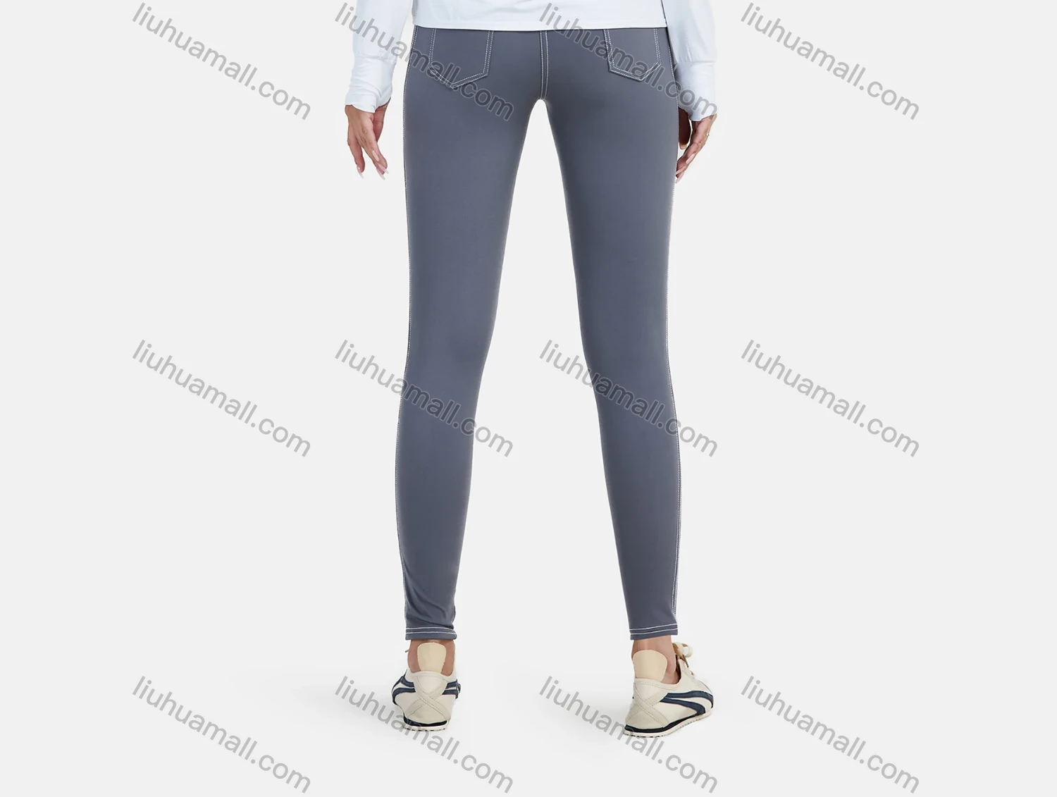 Wholesale Women's Sporty Hooded Plain Long Sleeve Zipper Training Jacket - Liuhuamall