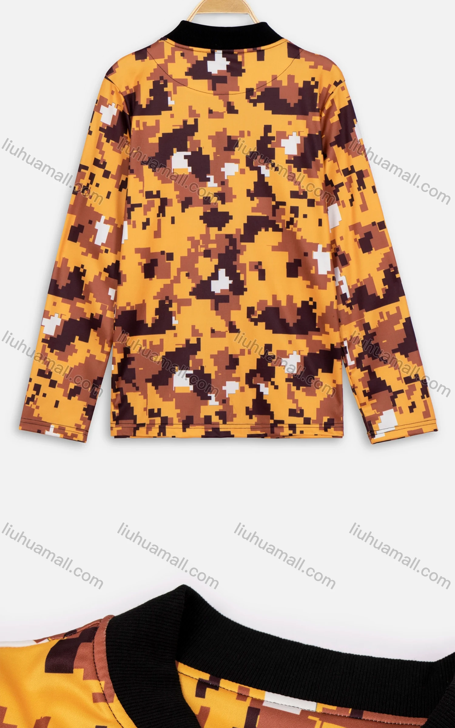 Wholesale Women's Zip Up Digital Camo Print Long Sleeve Casual Jacket - Liuhuamall