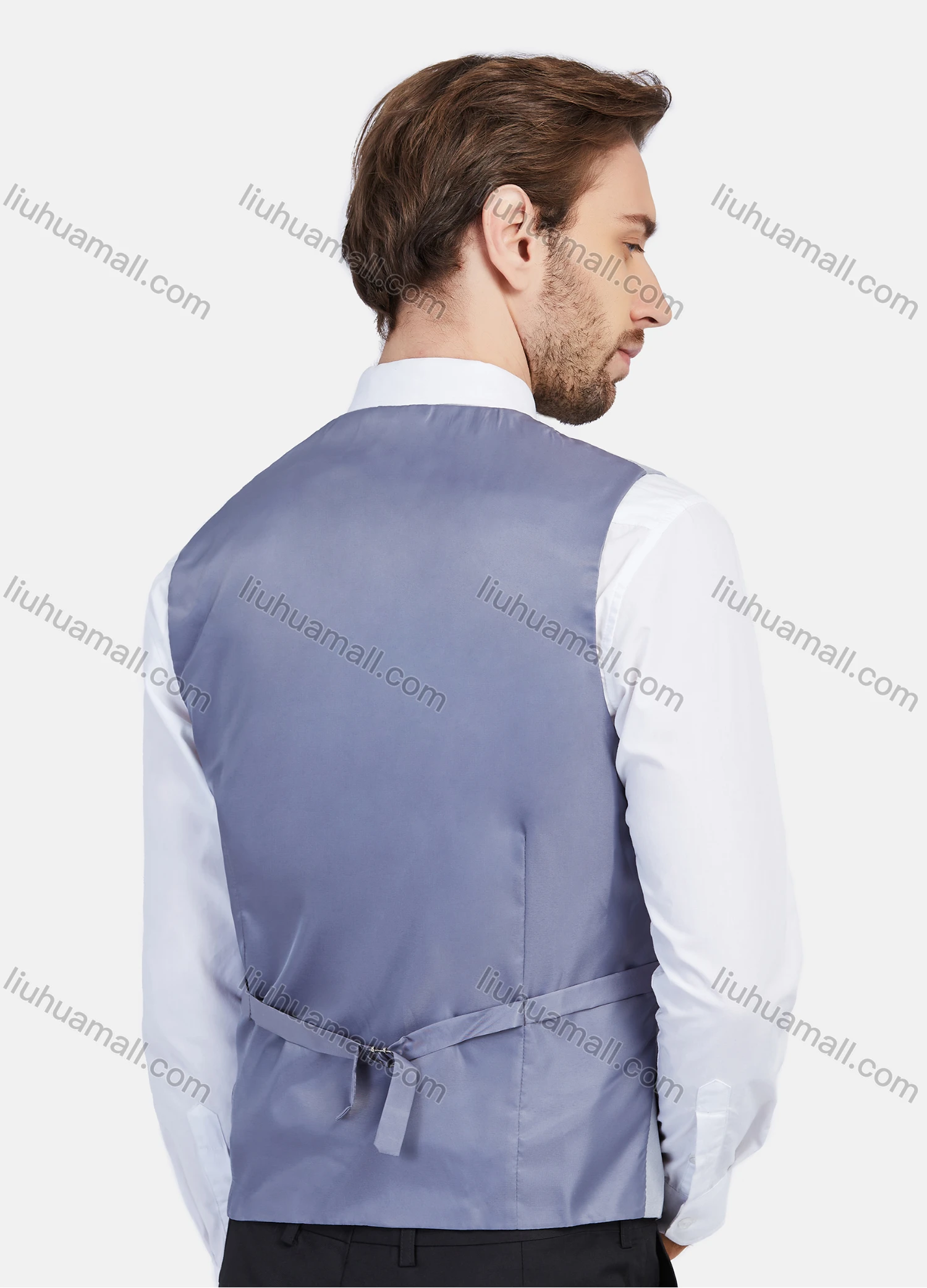 Wholesale Men's 3 Pieces Formal Blazer Slim Fit Waistcoat Wedding Groomsmen Suit Set - Liuhuamall