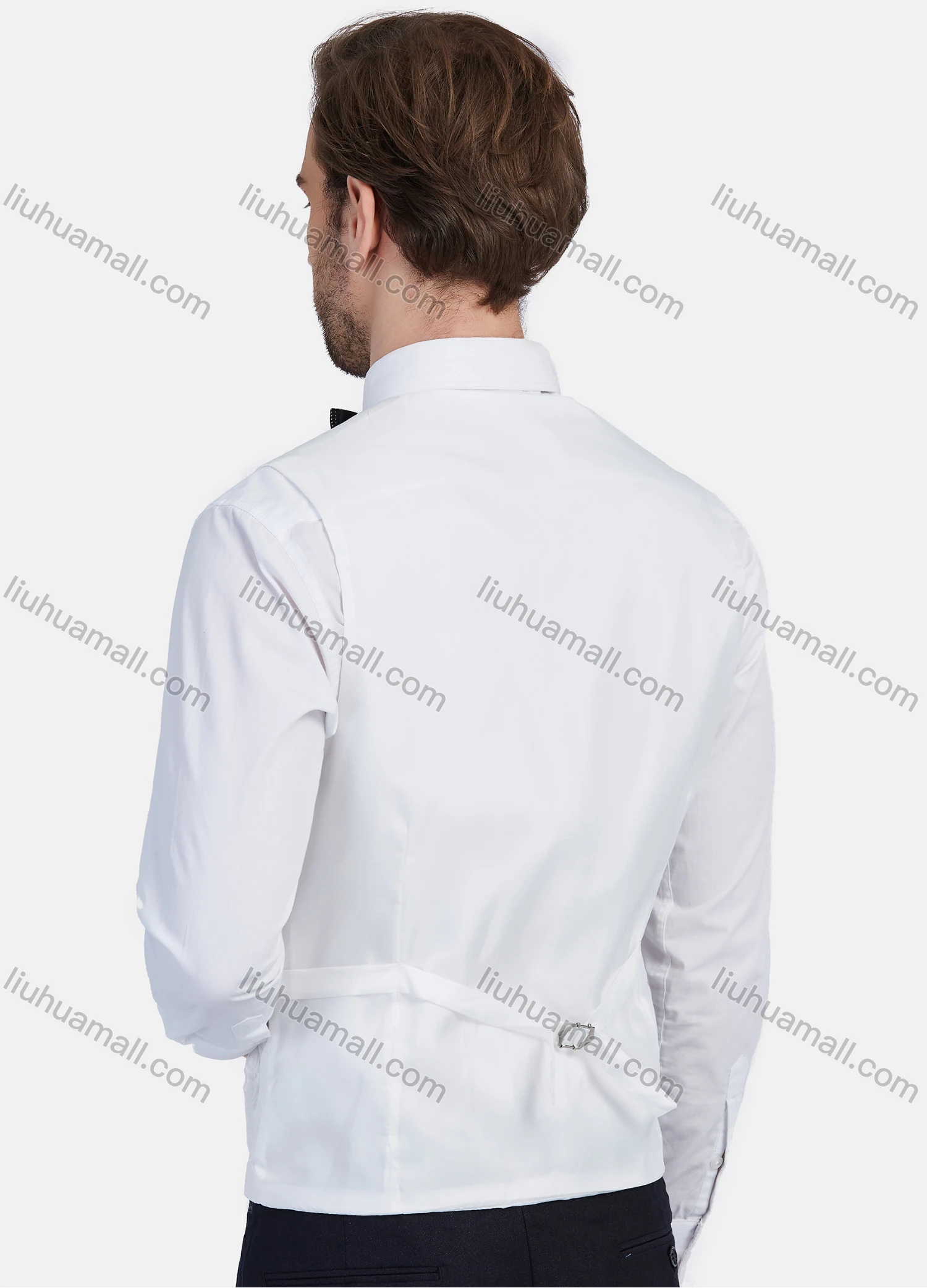 Wholesale Men's Formal Business Plaid Print Slim Fit Lapel Suit Jacket With Waistcoat 3 Piece Set - Liuhuamall