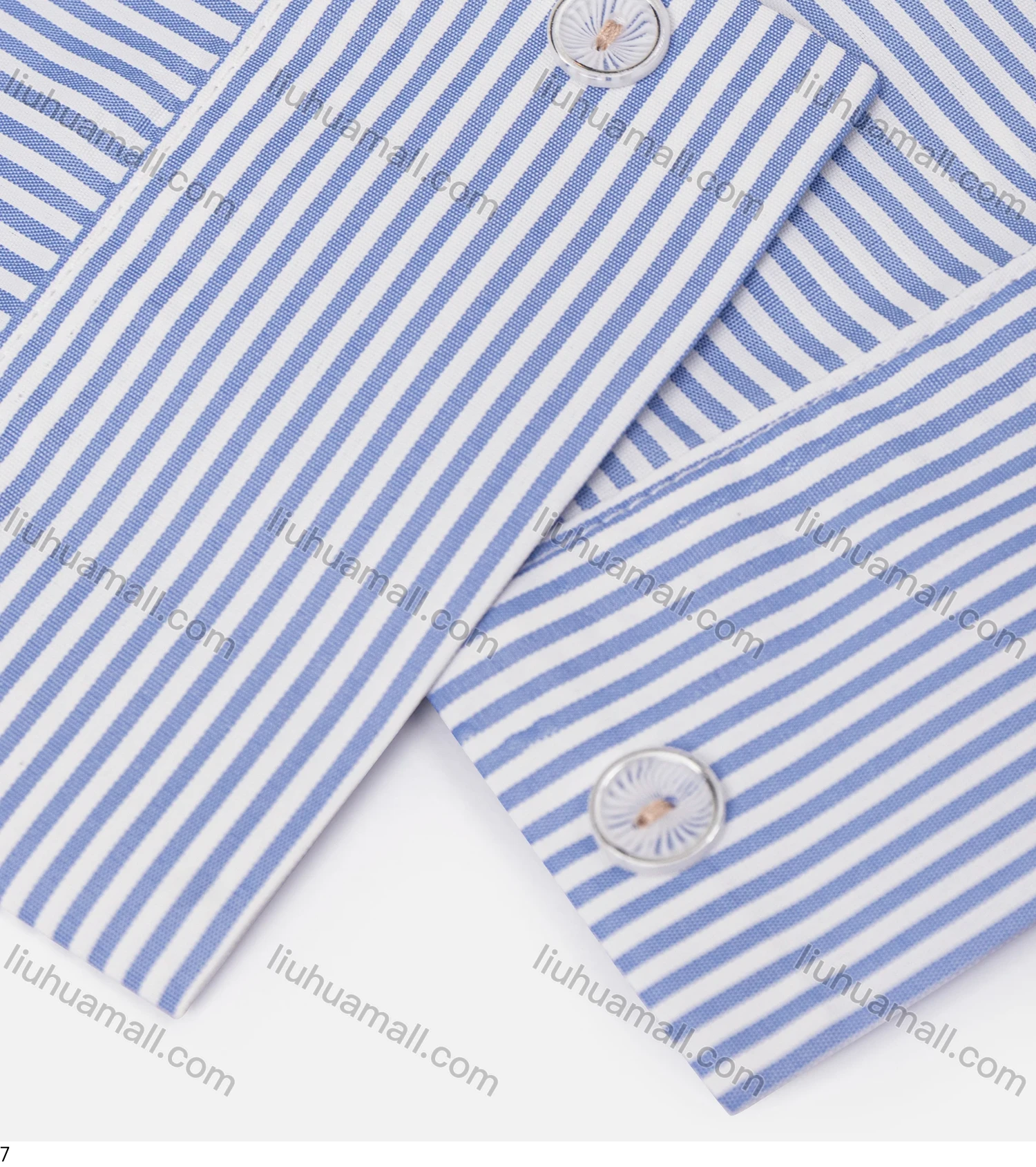 Wholesale Women's Fall Casual Striped Button Closure Spread-Collar Buckled Cuff Shirt - Liuhuamall