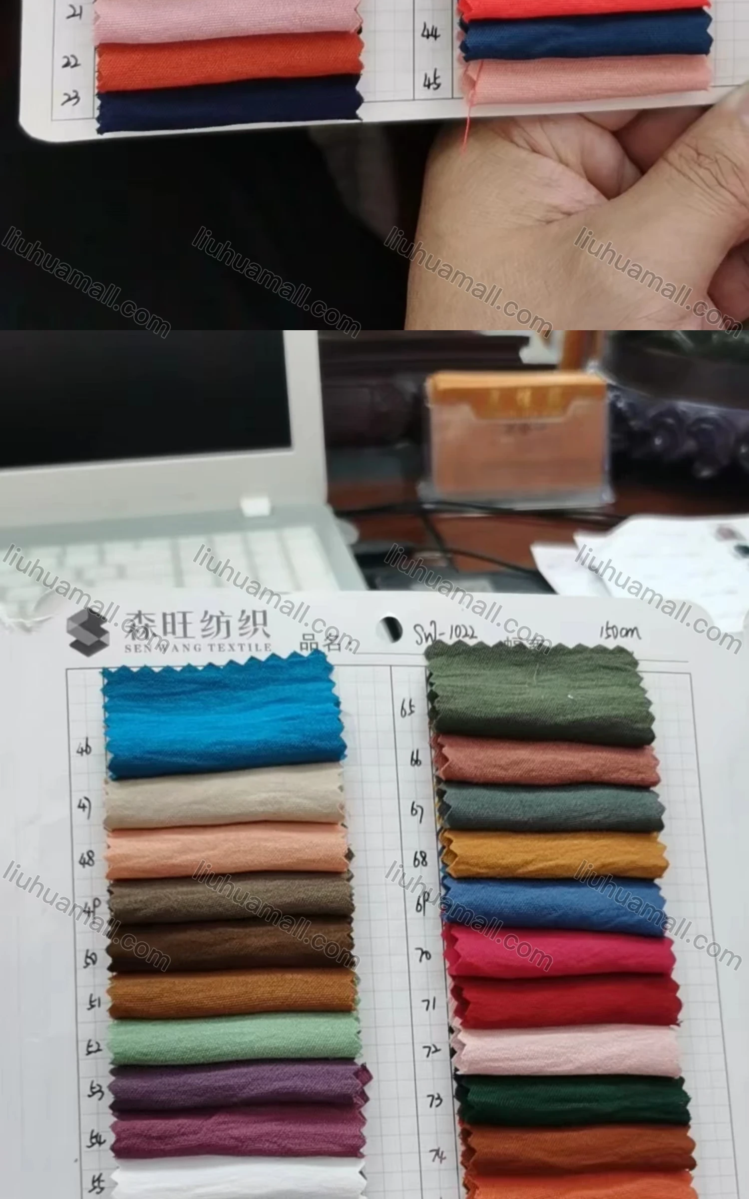 Wholesale Women's Casual Rib-Knit Puff Sleeve Round Neck Plain Top - Liuhuamall