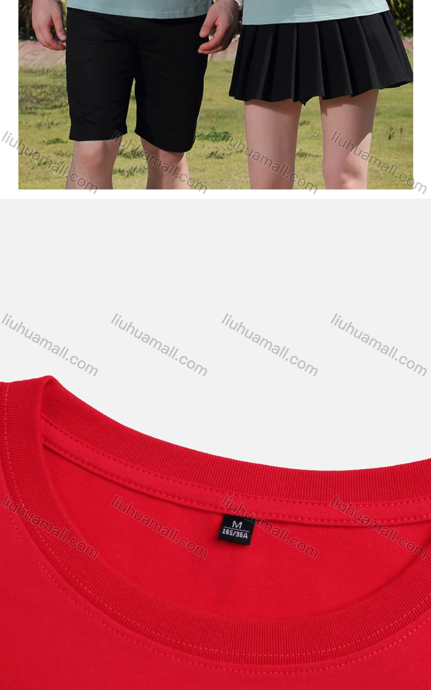 Wholesale Men's Cotton Basics Plain Short Sleeve Round Neck T-Shirt 01# - Liuhuamall