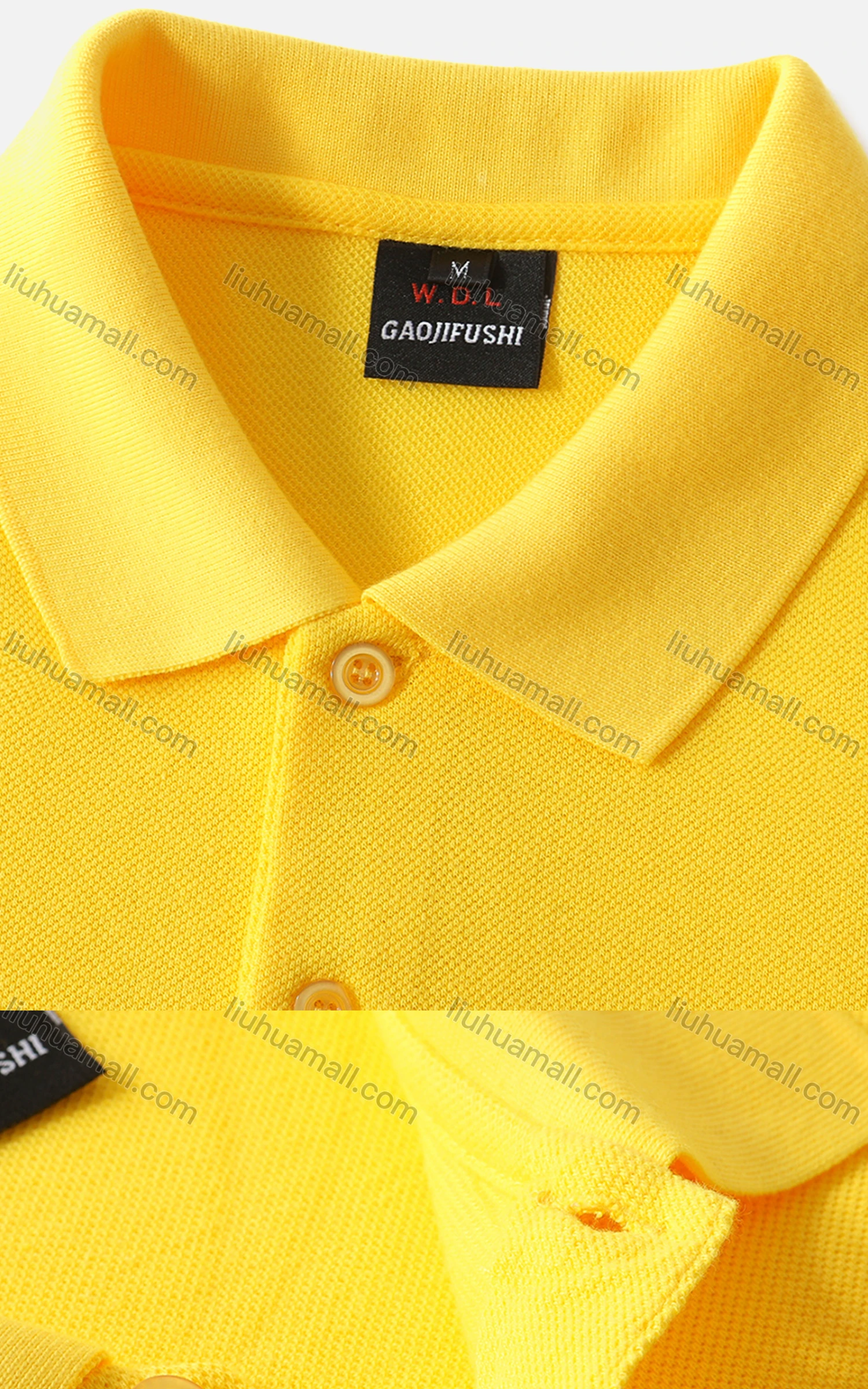 Wholesale Men's Basics Plain Slim Fit Short Sleeve Casual Polo Shirt 106# - Liuhuamall