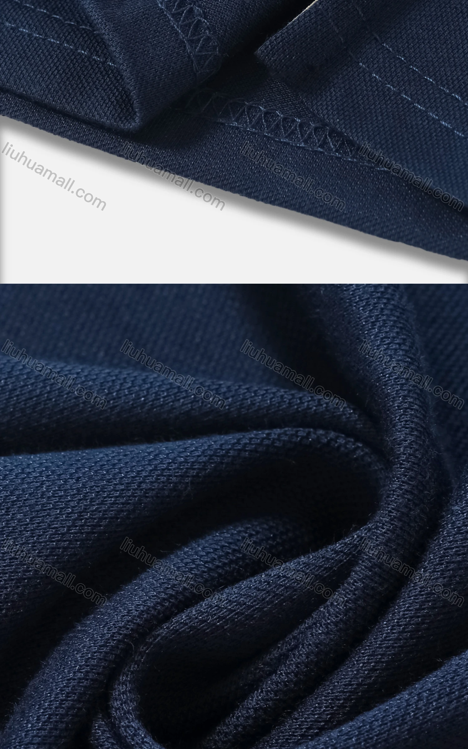 Wholesale Men's Striped Trim Slim Fit Short Sleeve Casual Sleeve Polo Shirt 980# - Liuhuamall