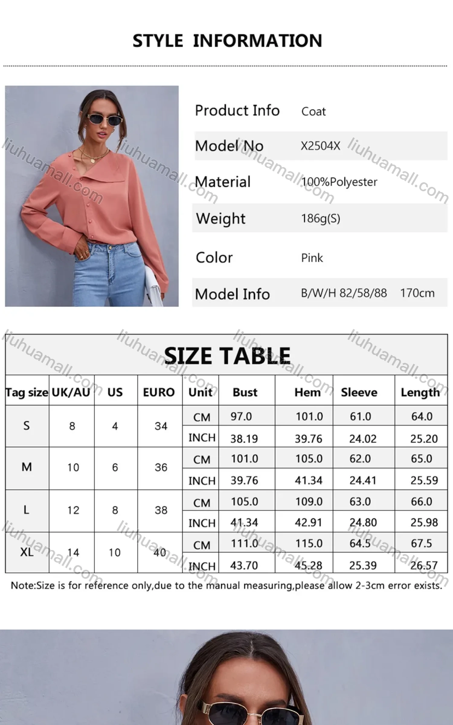 Wholesale Women's Fashion Asymmetrical Neck Button Side Plain Long Sleeve Top X2504X# - Liuhuamall