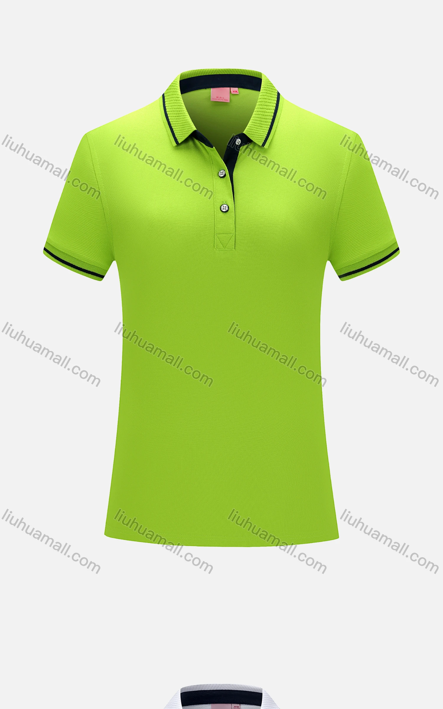 Wholesale Women's Sport Short Sleeve Slim Fit Polo Shirt 1878B# - Liuhuamall