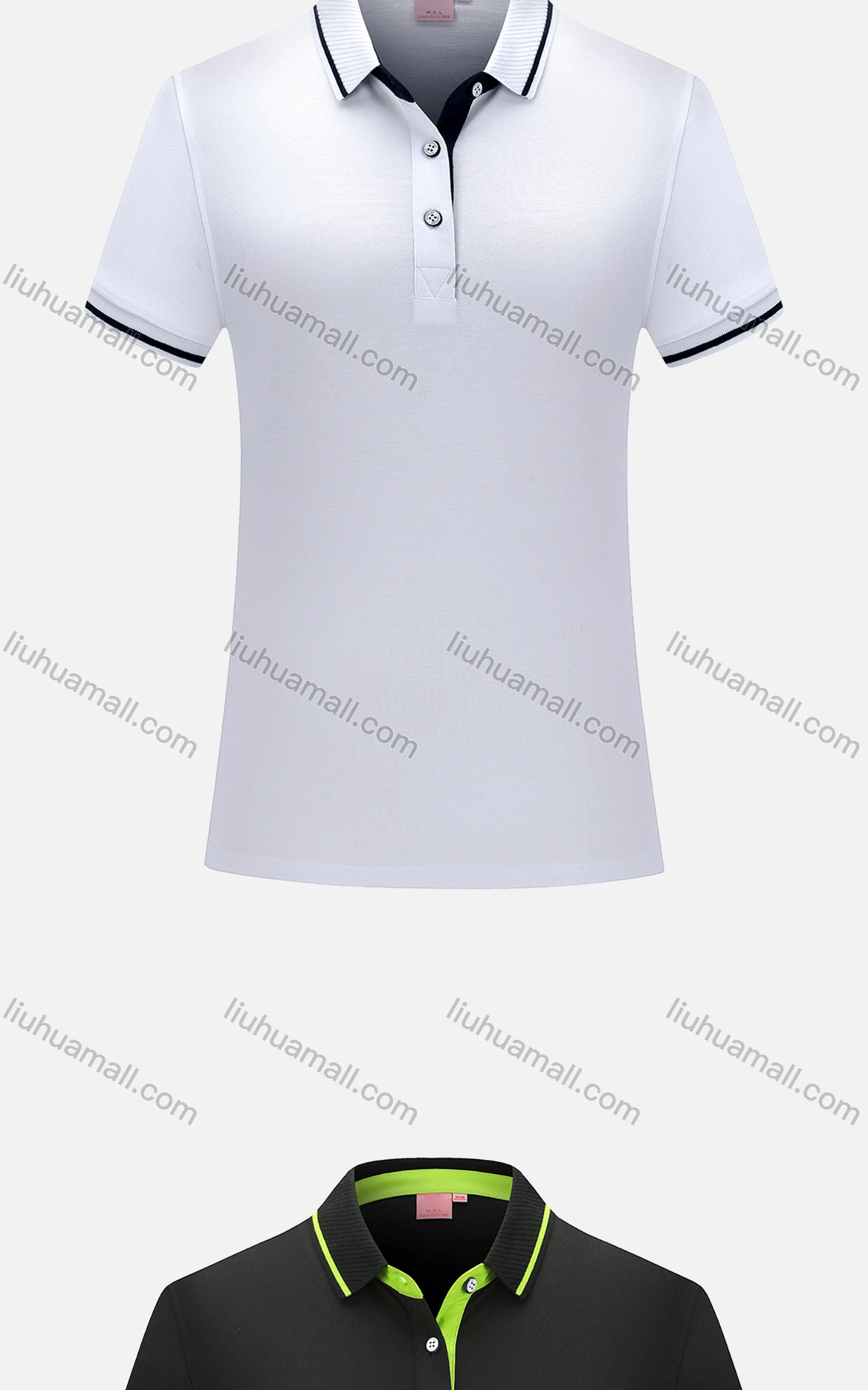 Wholesale Women's Sport Short Sleeve Slim Fit Polo Shirt 1878B# - Liuhuamall